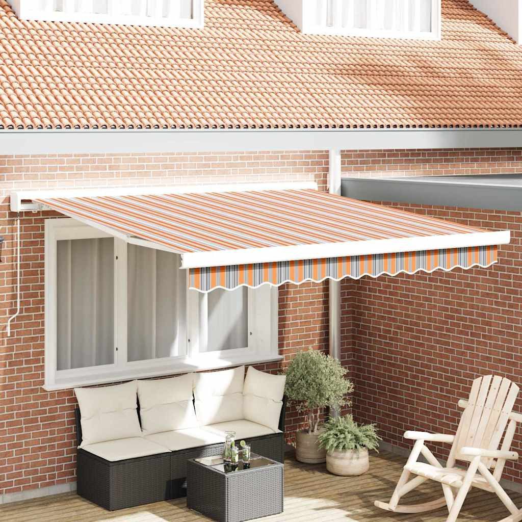 vidaXL Markise Ausziehbare Markise Mehrfarbig 300 x 250 cm (1-St)