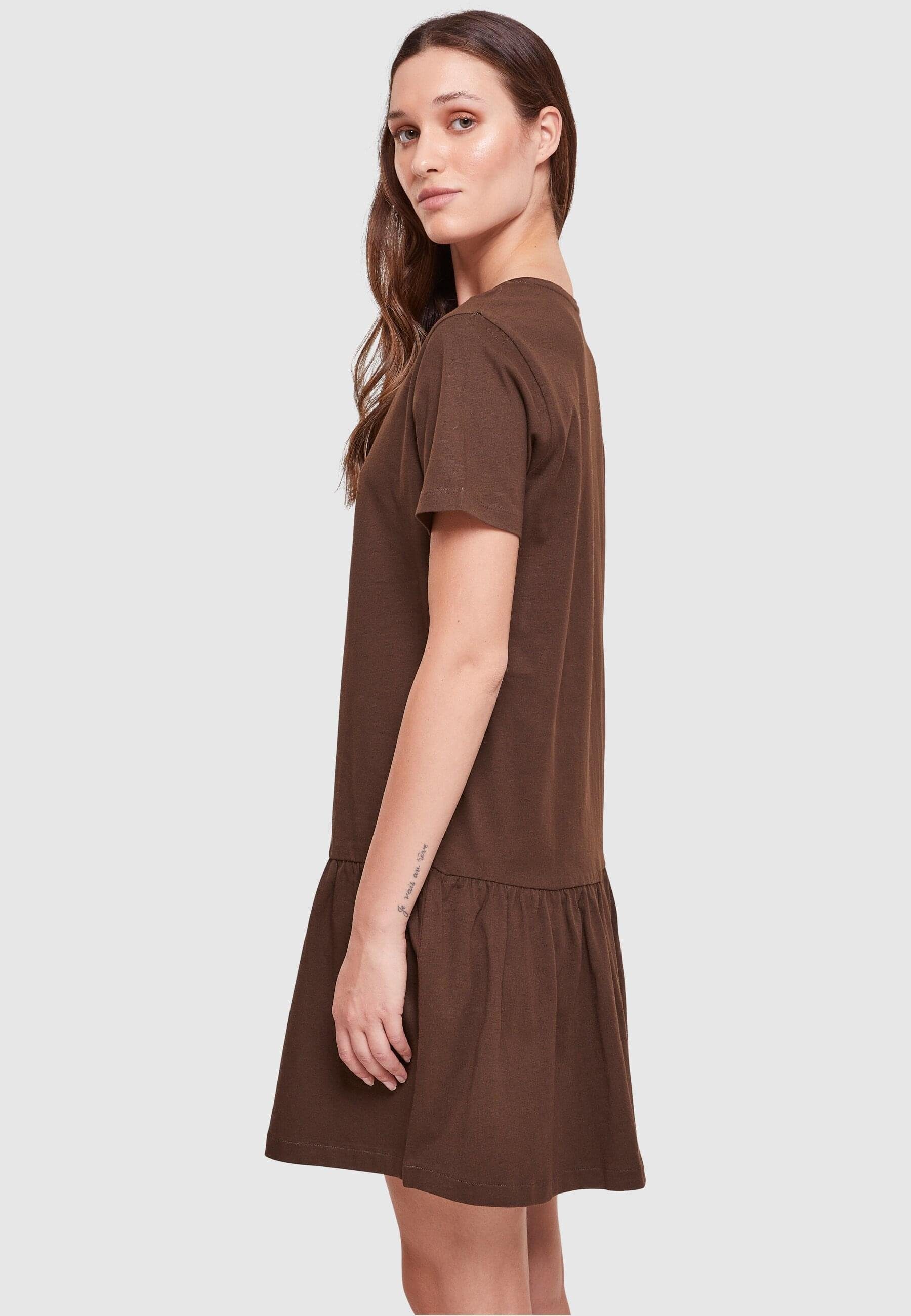 Ladies Stillkleid CLASSICS URBAN brown Tee Damen Dress (1-tlg) Valance