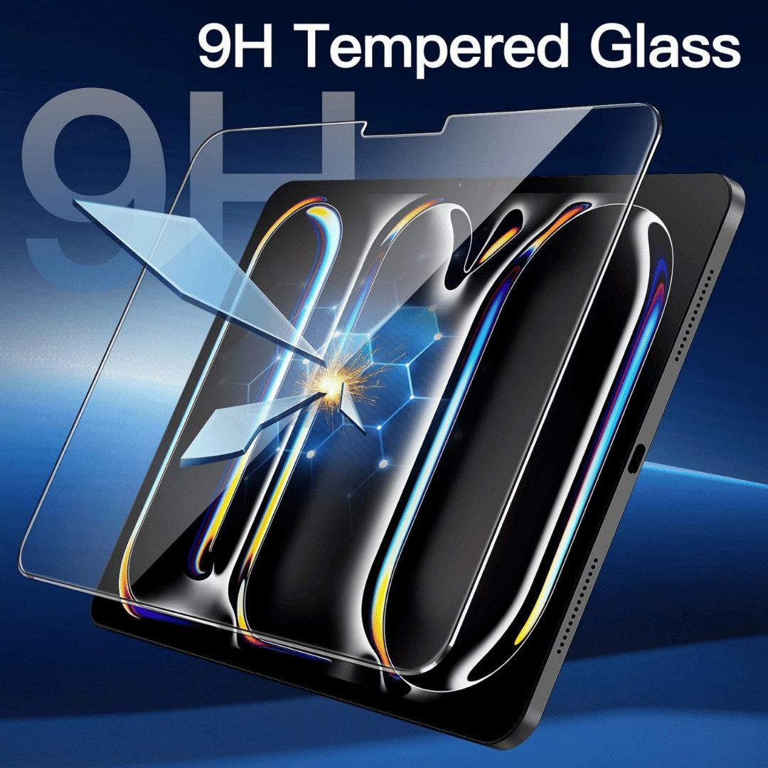 SmartUP Displayschutzglas 2X Schutzglas für iPad Pro 13 Zoll (2024/M4) Panzerfolie Display Full für iPad Pro 13" (2024/M4) – Bild 3 von 5