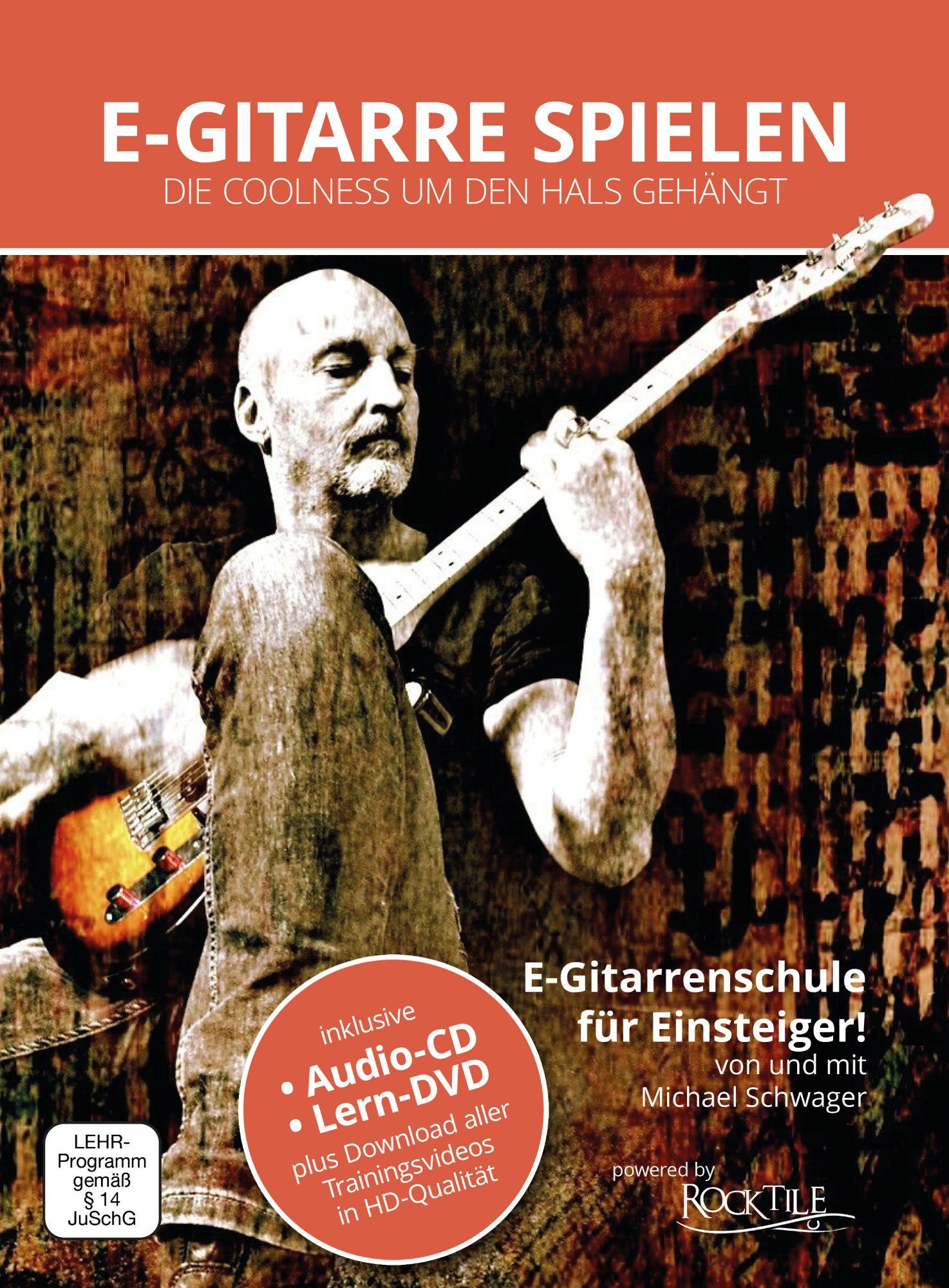 Classic Cantabile Gitarrentasche Zubehörset für Schule, und E-Gitarre (5-tlg., Kabel, inkl. Saiten) Plektren Tasche