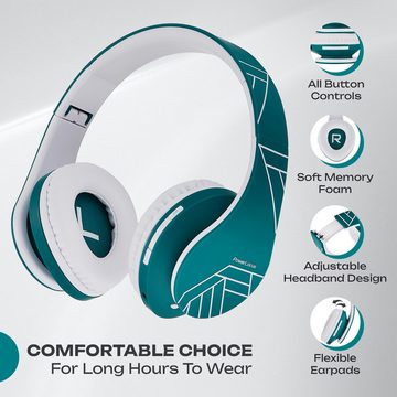 PowerLocus Flexible Audio-Optionen Headset (Höchste Qualität für unvergleichlichen Komfort, Ombiniert mit superweichem Memory-Protein-Schaum und edlem Design, Audio-Exzellenz, High-Definition-Stereo- mit Komfort und Innovation)