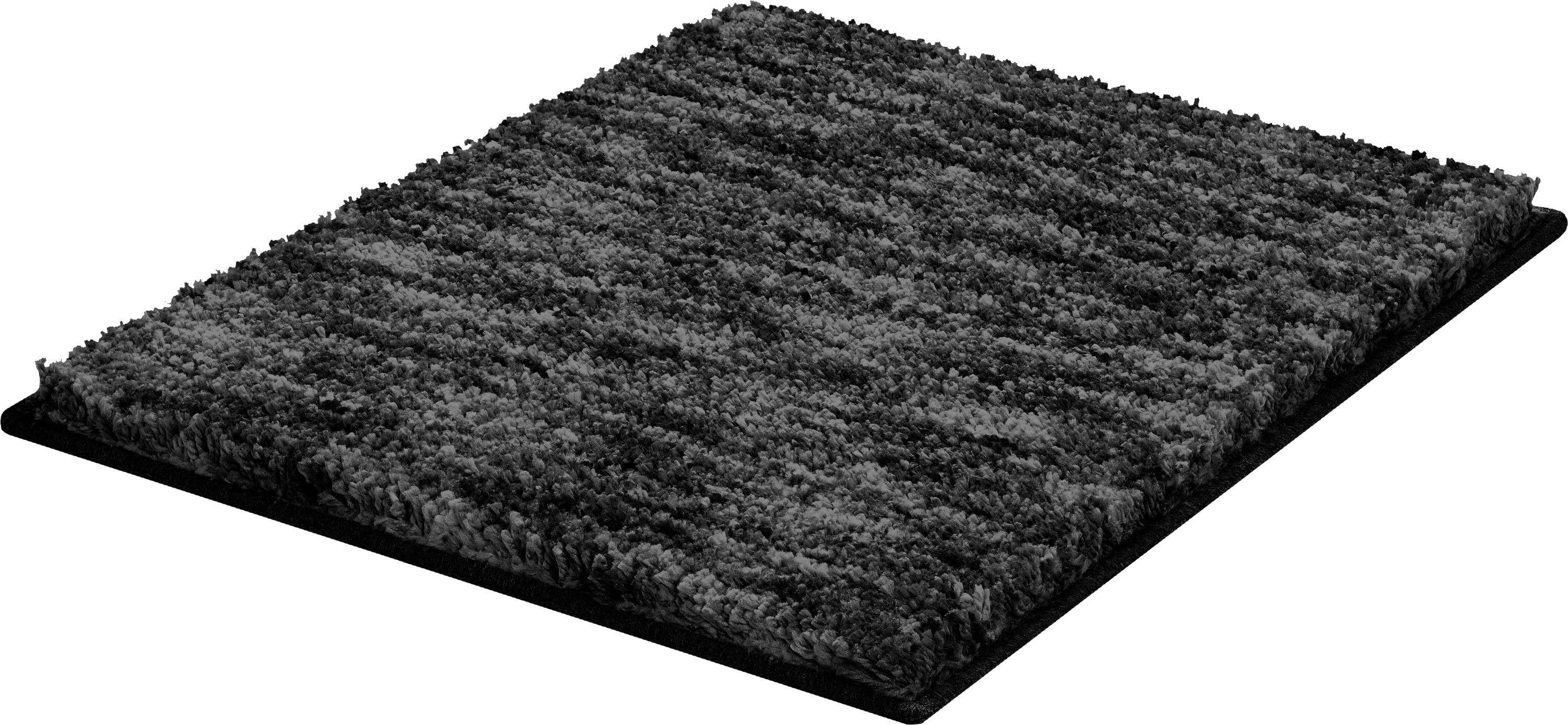 Grund Badematte Mirage, Höhe 27 mm, rutschhemmend beschichtet, fußbodenheizungsgeeignet, Polyester, rechteckig, besonders dichter Flor, Badematte in Melange-Optik