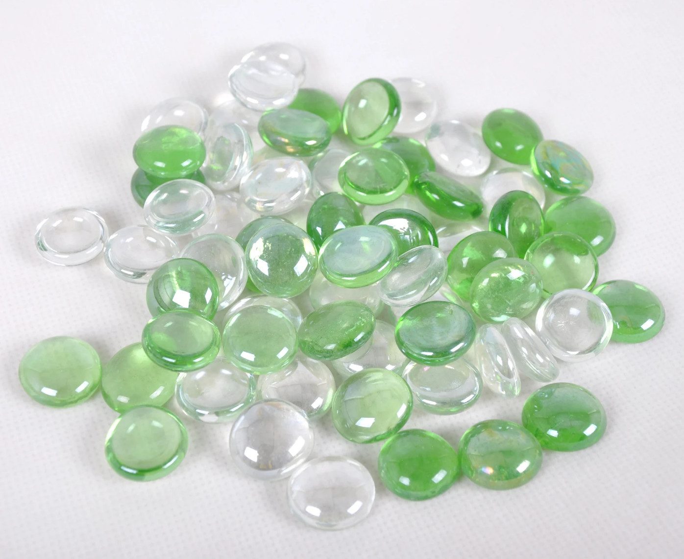 Armena Bastelperlen Glasnuggets transparente Glassteine Dekoration Glasperlen Basteln Deko