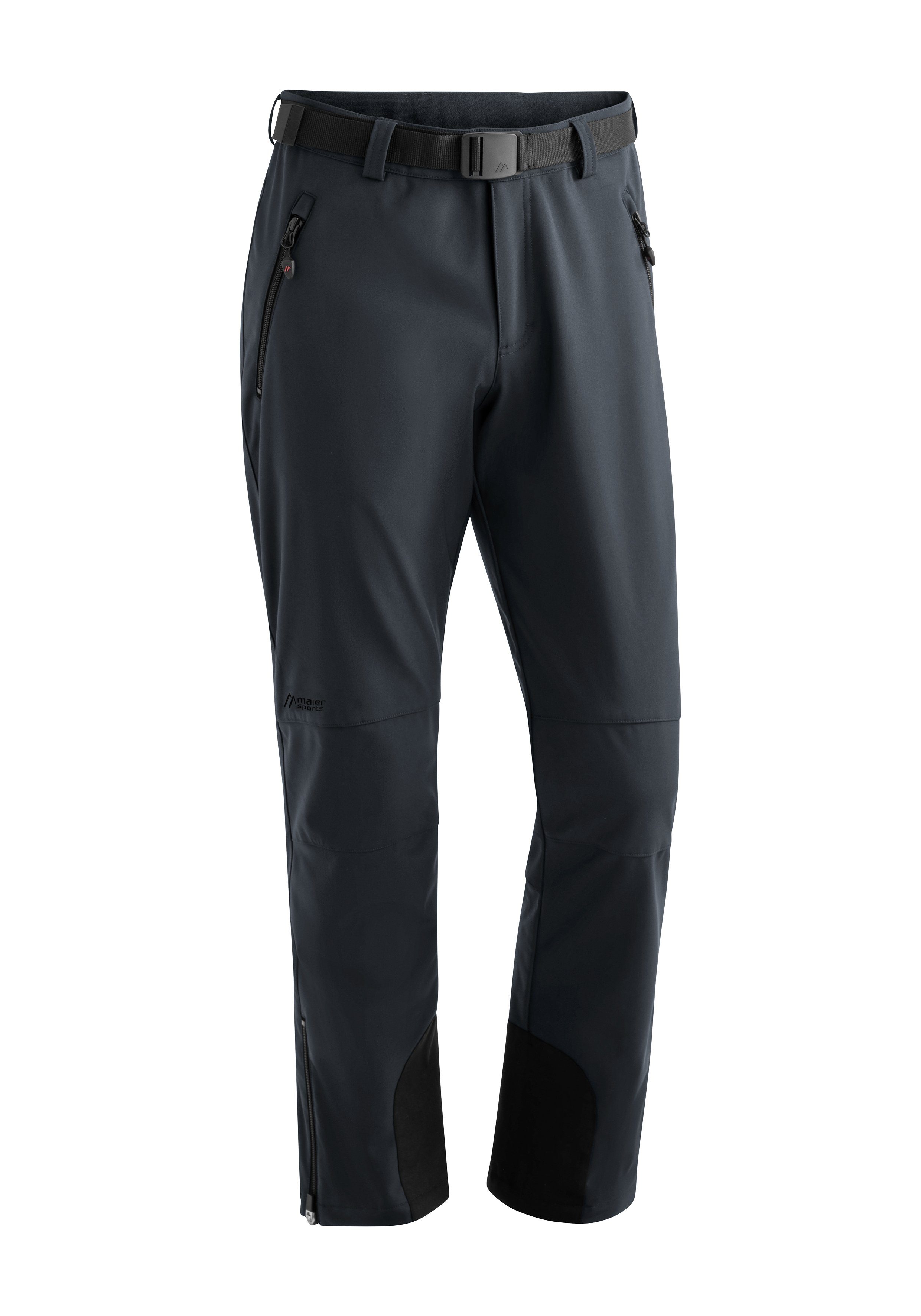 Maier Sports Funktionshose Tech Pants M Warme Softshellhose, winddicht, elastisch grau