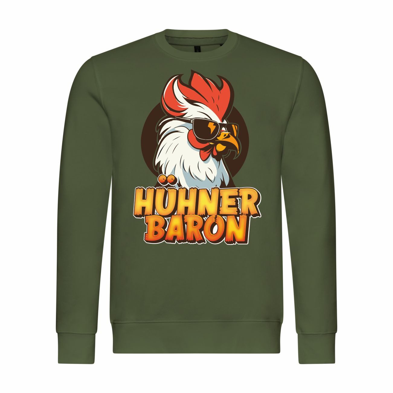 Rundhalspullover Herren Pullover Hühnerbaron