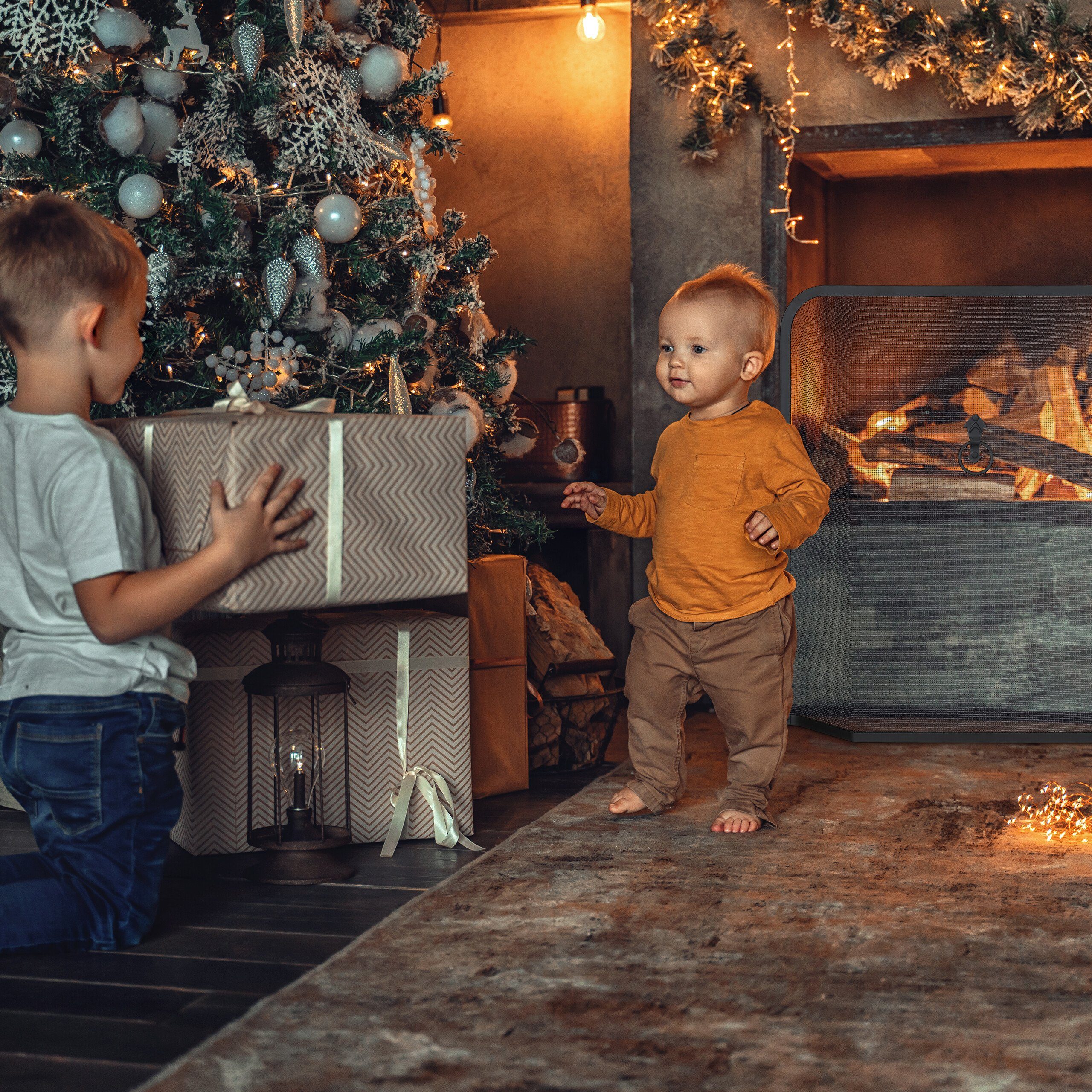 relaxdays Funkenschutzgitter Kami