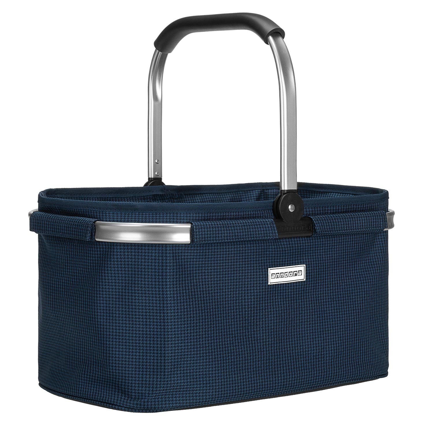 anndora Einkaufskorb mit stabilem Aluminiumrahmen, 22 l, Stoff durch Klettv günstig online kaufen