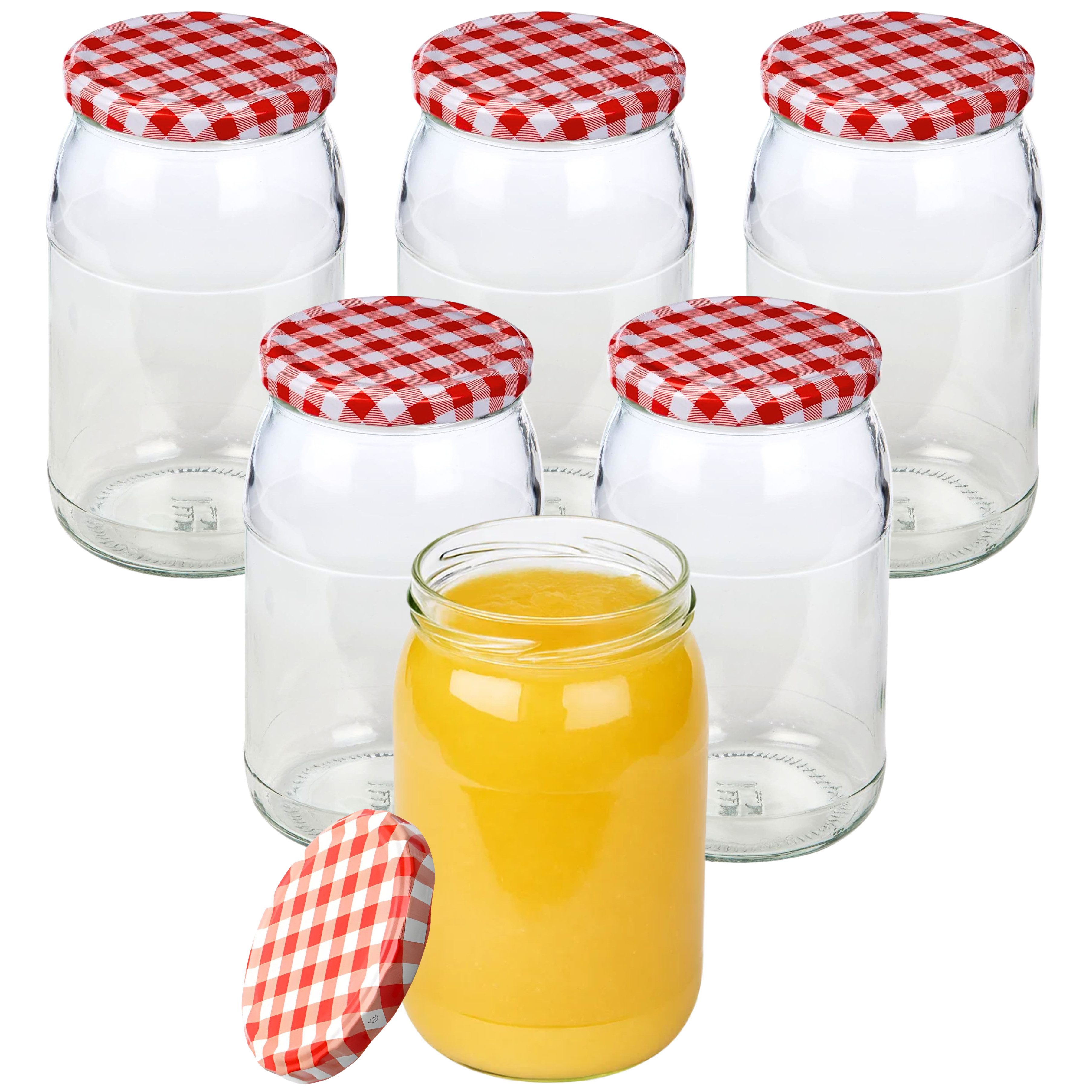 mikken Einmachglas 900 ml große Einmachgläser