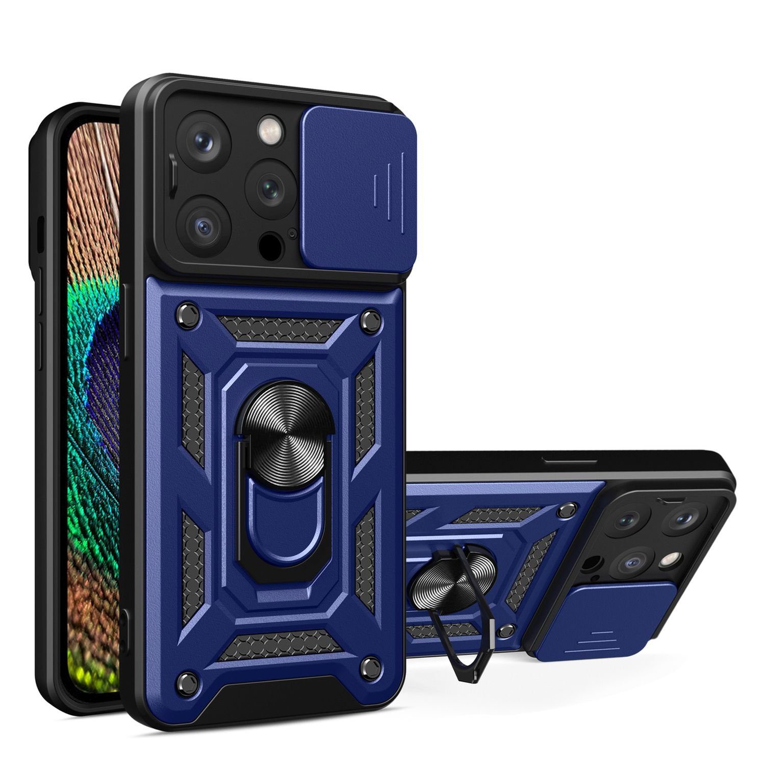 COFI 1453 Bumper Handyhülle Hülle mit Ring kompatibel mit Samsung Galaxy A36 5G