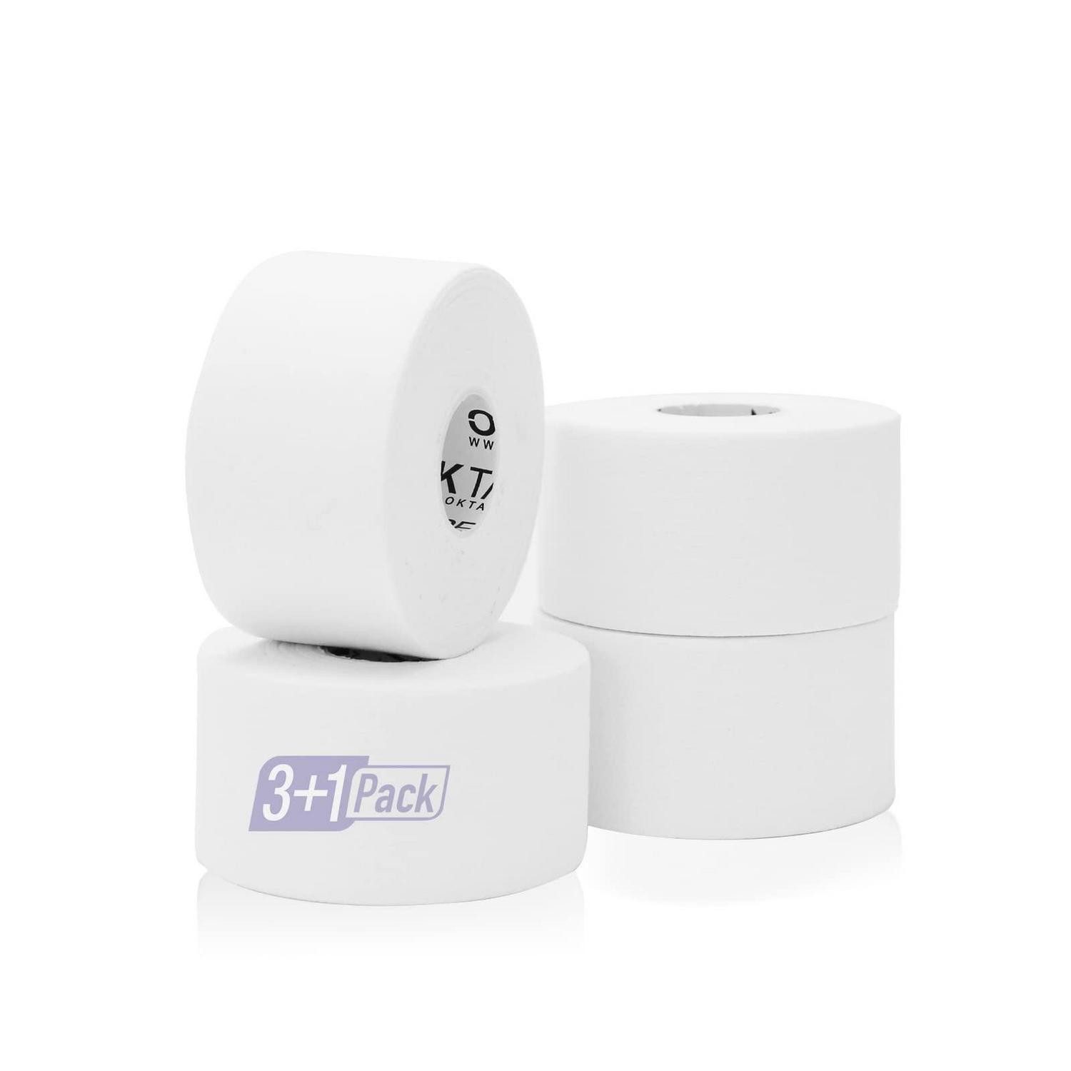 LuxusKollektion Kinesiologie-Tape Sporttape 4 Rollen Fußball Klettern 3.8cm×13.7m Weiß