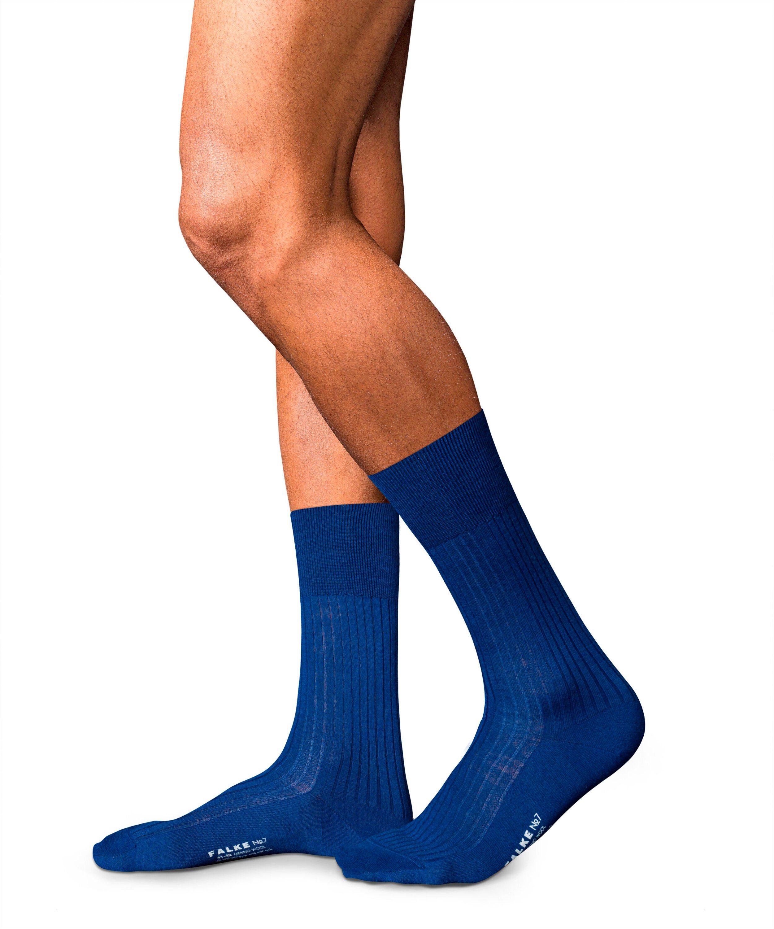royal Merino Socken (6000) (1-Paar) 7 blue FALKE No. Finest