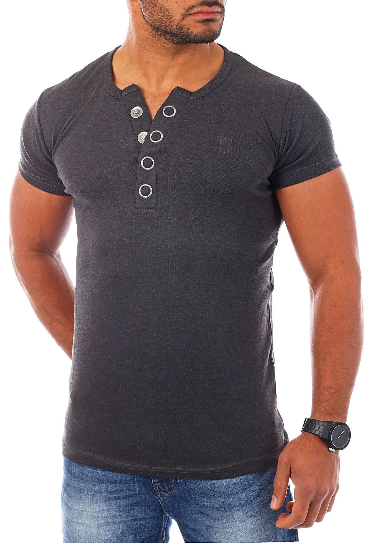 Young & Rich T-Shirt Herren basic günstig online kaufen