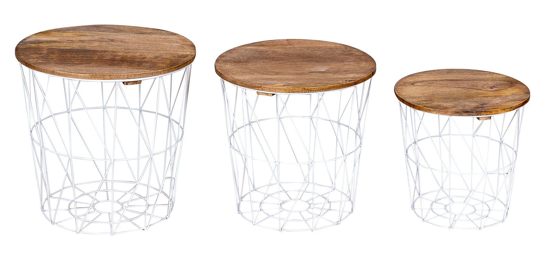 Levandeo® Couchtisch, 3er Set Beistelltisch Metall günstig online kaufen