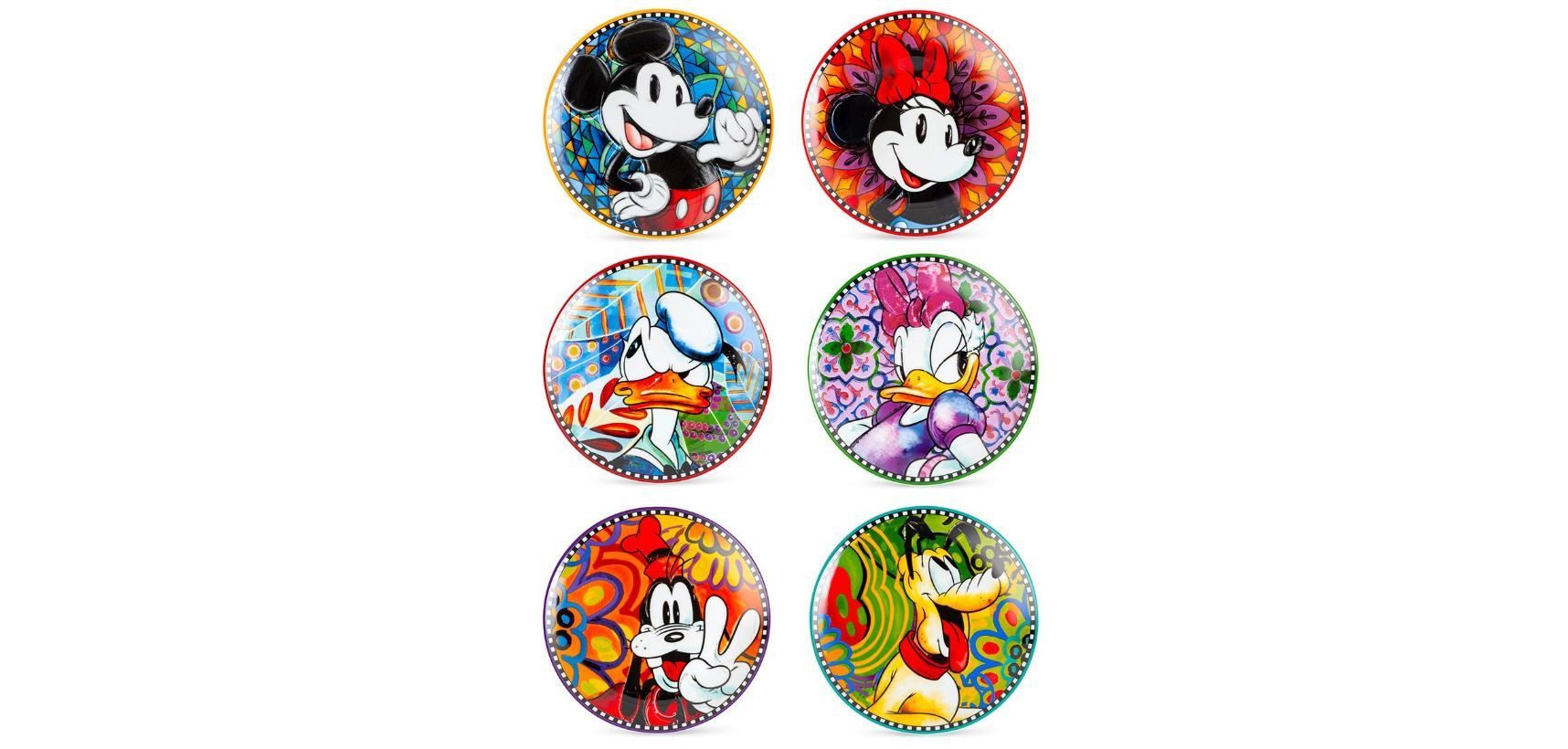 Disney Frühstücksteller Frühstücksteller Disney, 6er Teller-Set, Mickey & Minnie Mouse 19cm, (6 St)
