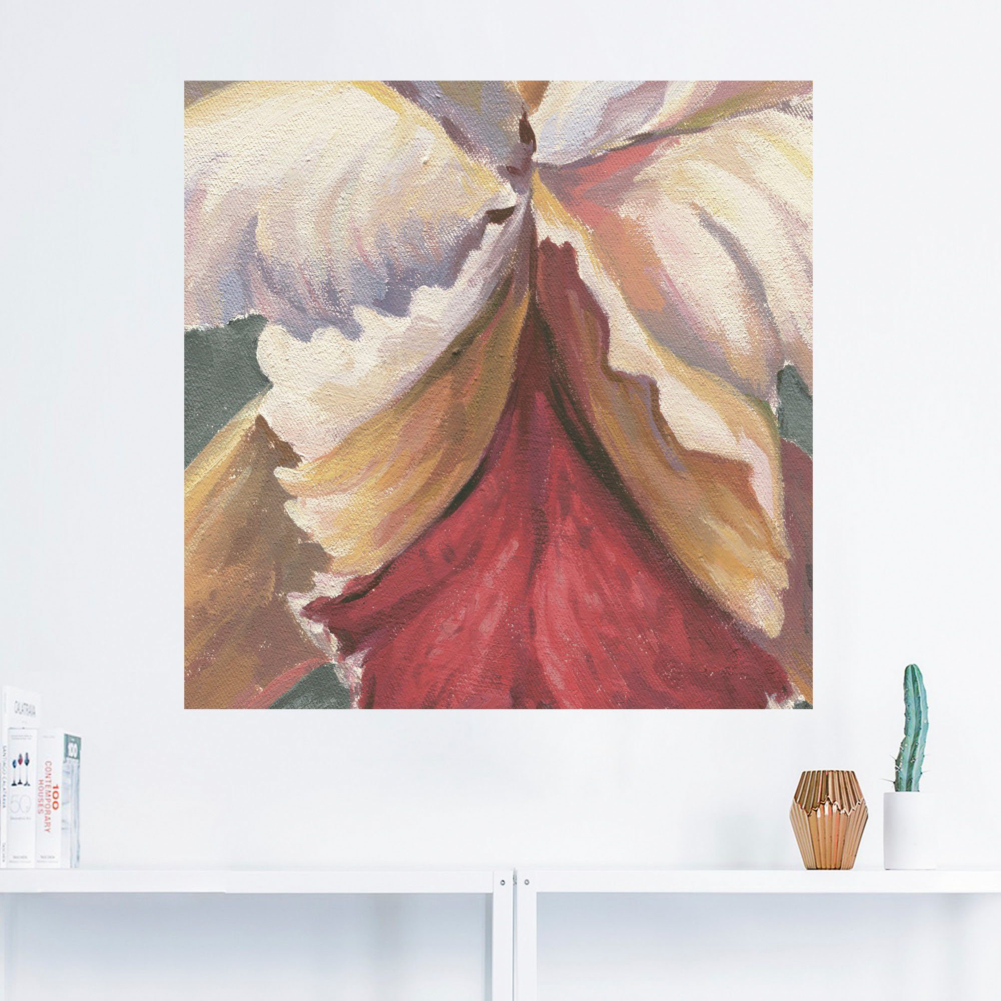 Artland Alubild, Wandbild versch. Größen St), (1 Blumenbilder als in Poster Wandaufkleber oder Orchidee, Leinwandbild,