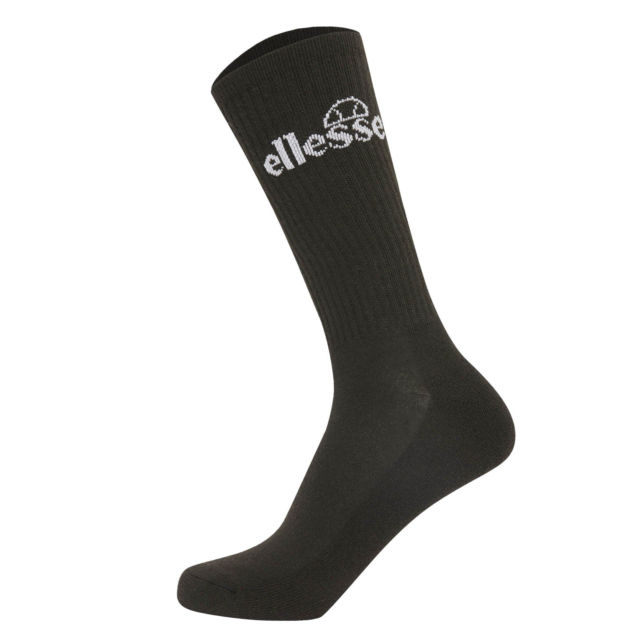 Trego Sock - Sportsocken Ellesse 7 Sport Unisex Sport-Socken, Schwarz Paar