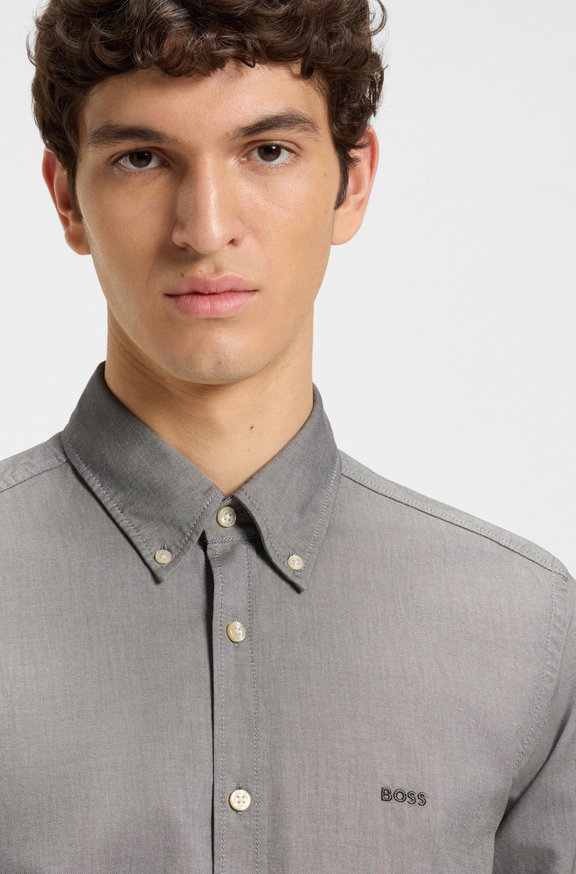 BOSS ORANGE Businesshemd Rickert mit Button-down-Kragen günstig online kaufen