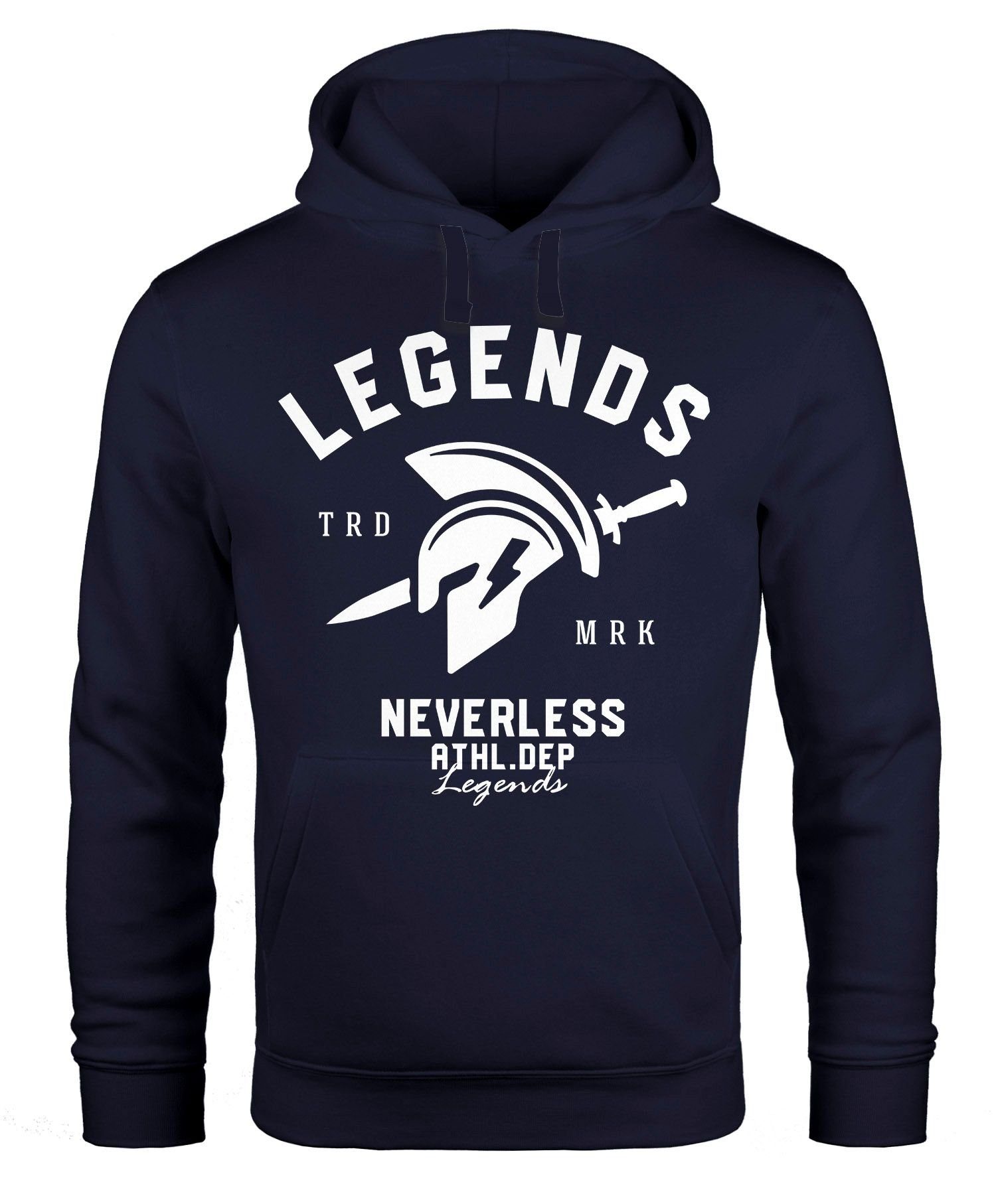 Hoodie Cooles Kapuzenpullover T-Shirt Legends Sparta Gladiator Gym Athletics Sport Fitness Neverless®