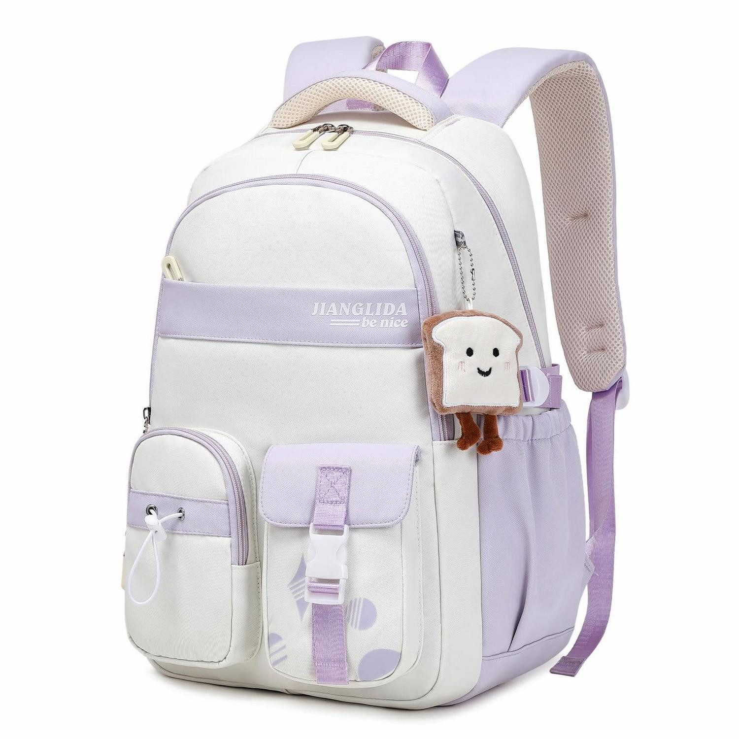 LuxusKollektion Schulrucksack Schulrucksack Mädchen Lila Wasserabweisend Leicht