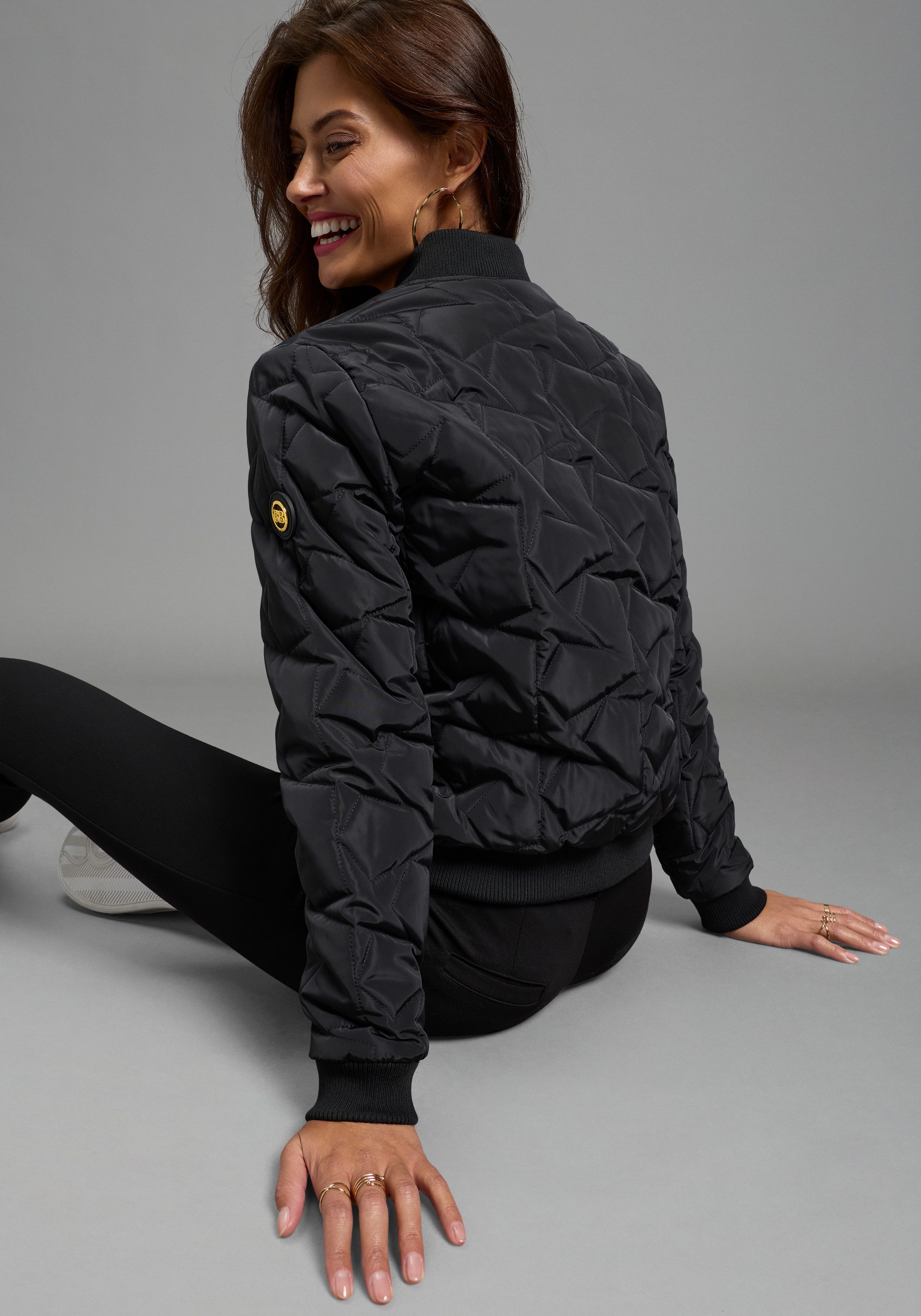 Bruno Banani Blouson mit durchgehendem Reißverschluss, mit Reißverschlusstaschen