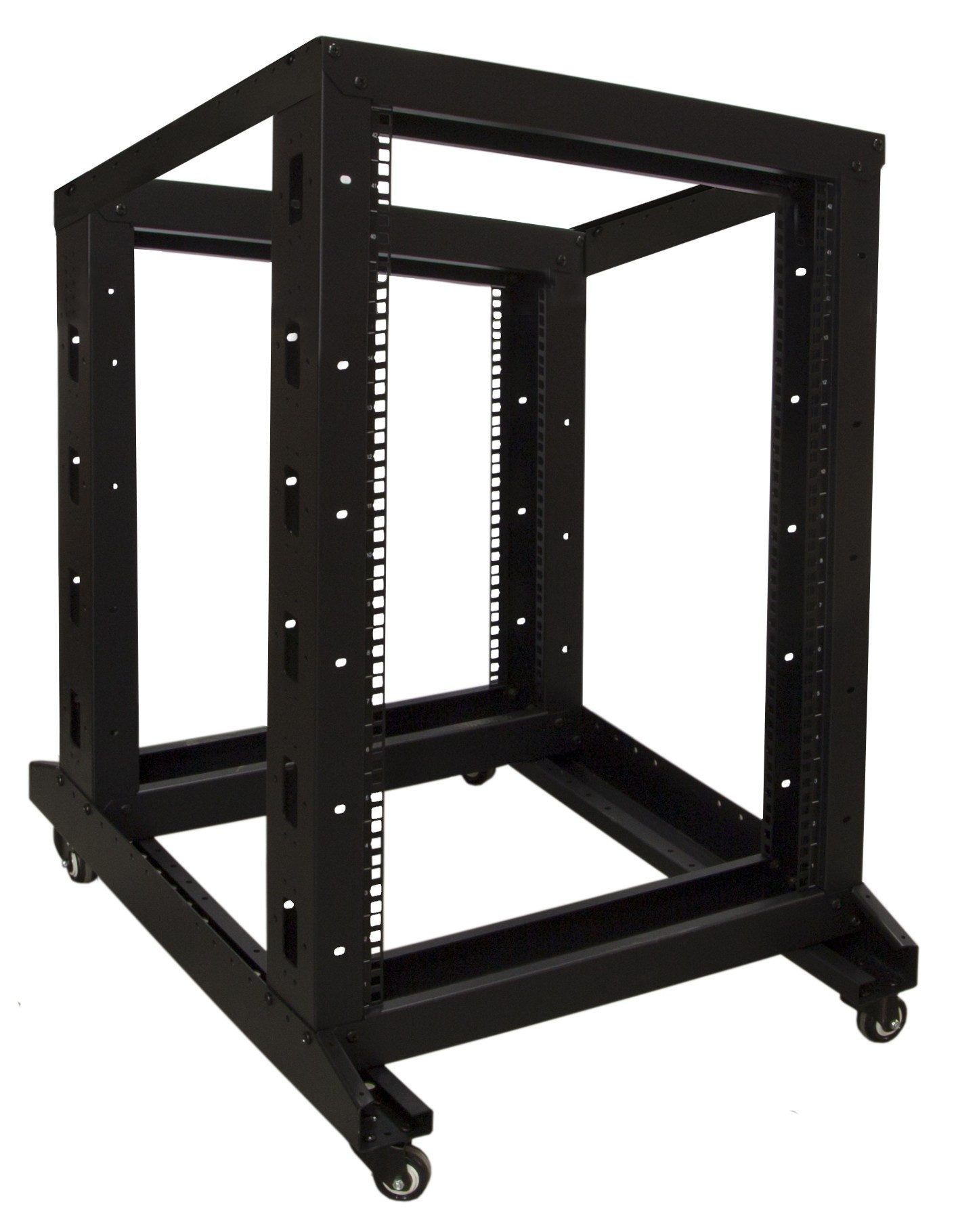 DSIT Serverschrank 18 HE, 19” Rackschrank auf Rollen, unmontiert, (BxTxH) 600 x 800 x