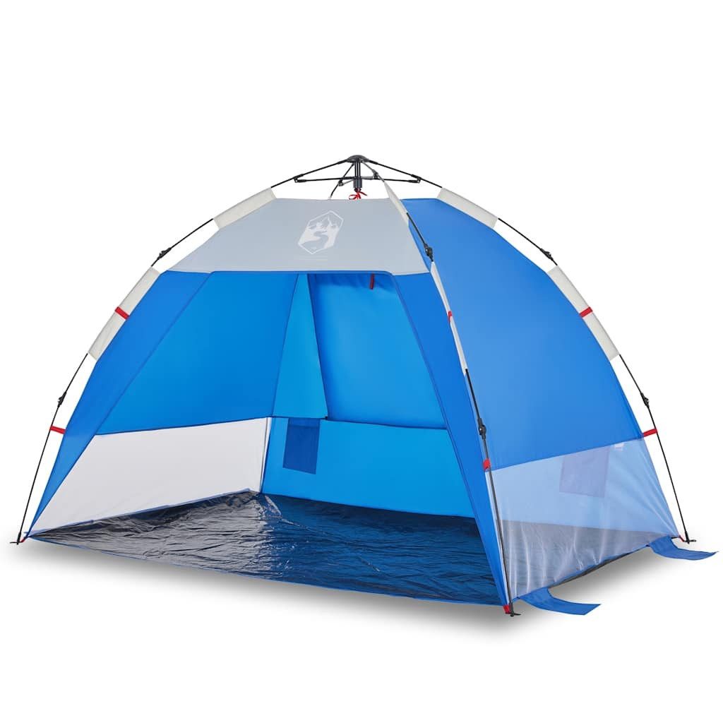 Kuppelzelt Strandzelt 2 Personen Azurblau Quick Release Wasserdicht