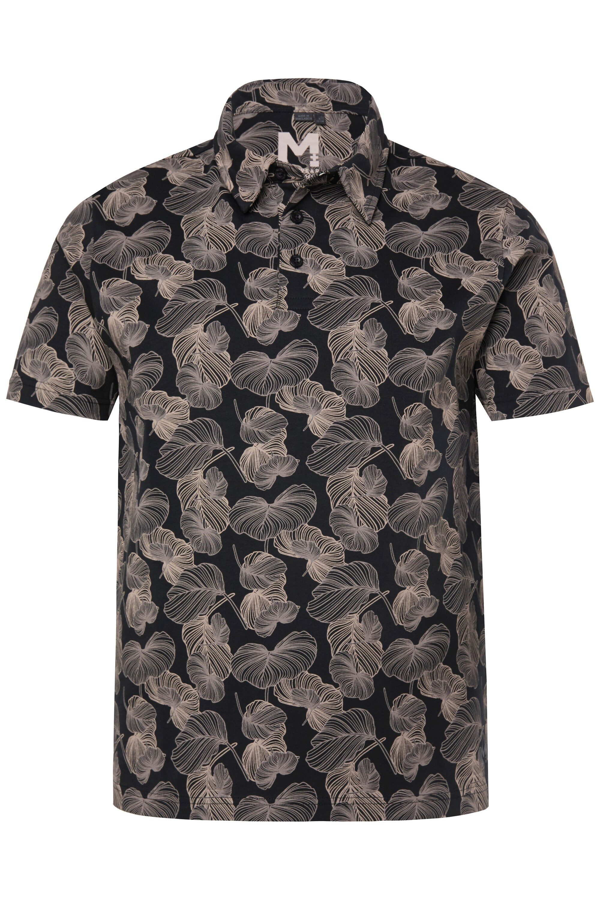 Poloshirt Poloshirt Halbarm Jersey Alloverprint bis 8 XL