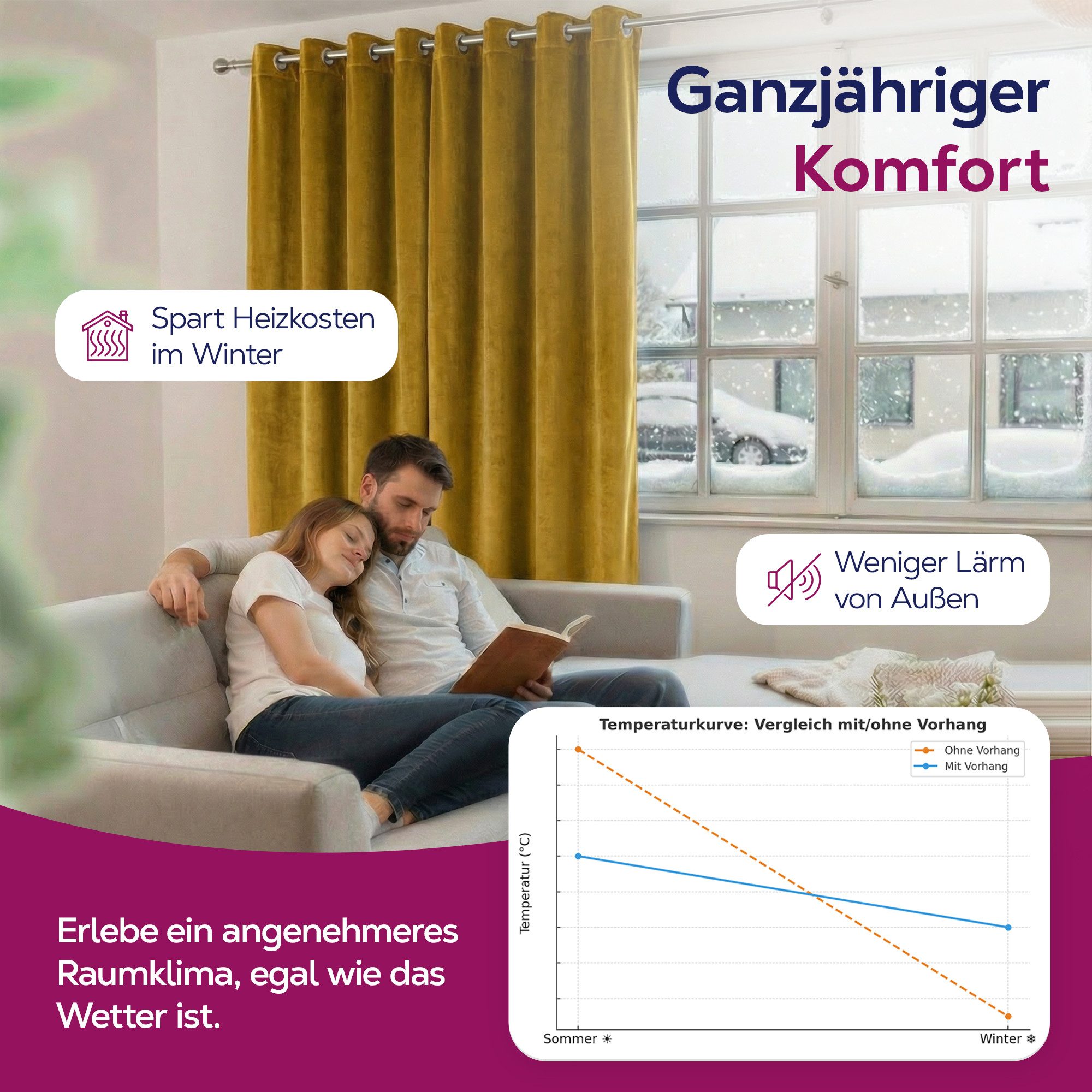 Beautex Verdunkelungsvorhang Samt Vorhang Ösen Gardine Velvet blickdicht abdunkelnd (1 St), Ösen, abdunkelnd, Velvet-Samt, blickdicht, Ösenaufhängung, pflegelei – Bild 5 von 5