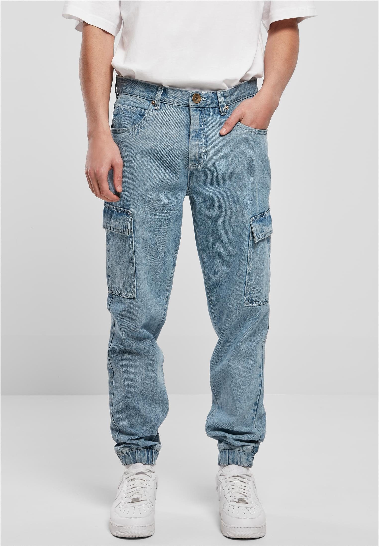 Southpole Bequeme Jeans Herren Southpole Denim With Cargo Pockets (1-tlg) retro l.blue destroyed washed | Jeans
