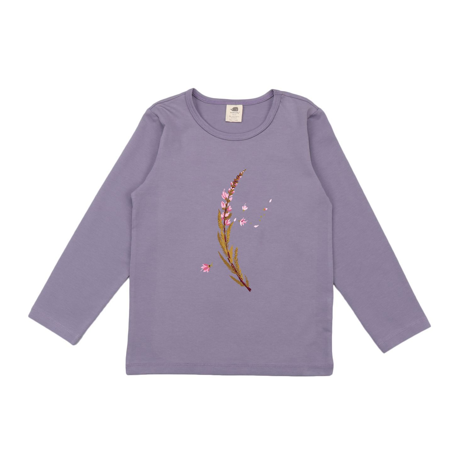Langarmshirt Shirt mit Blumendekor aus Bio-Baumwolle für Kinder