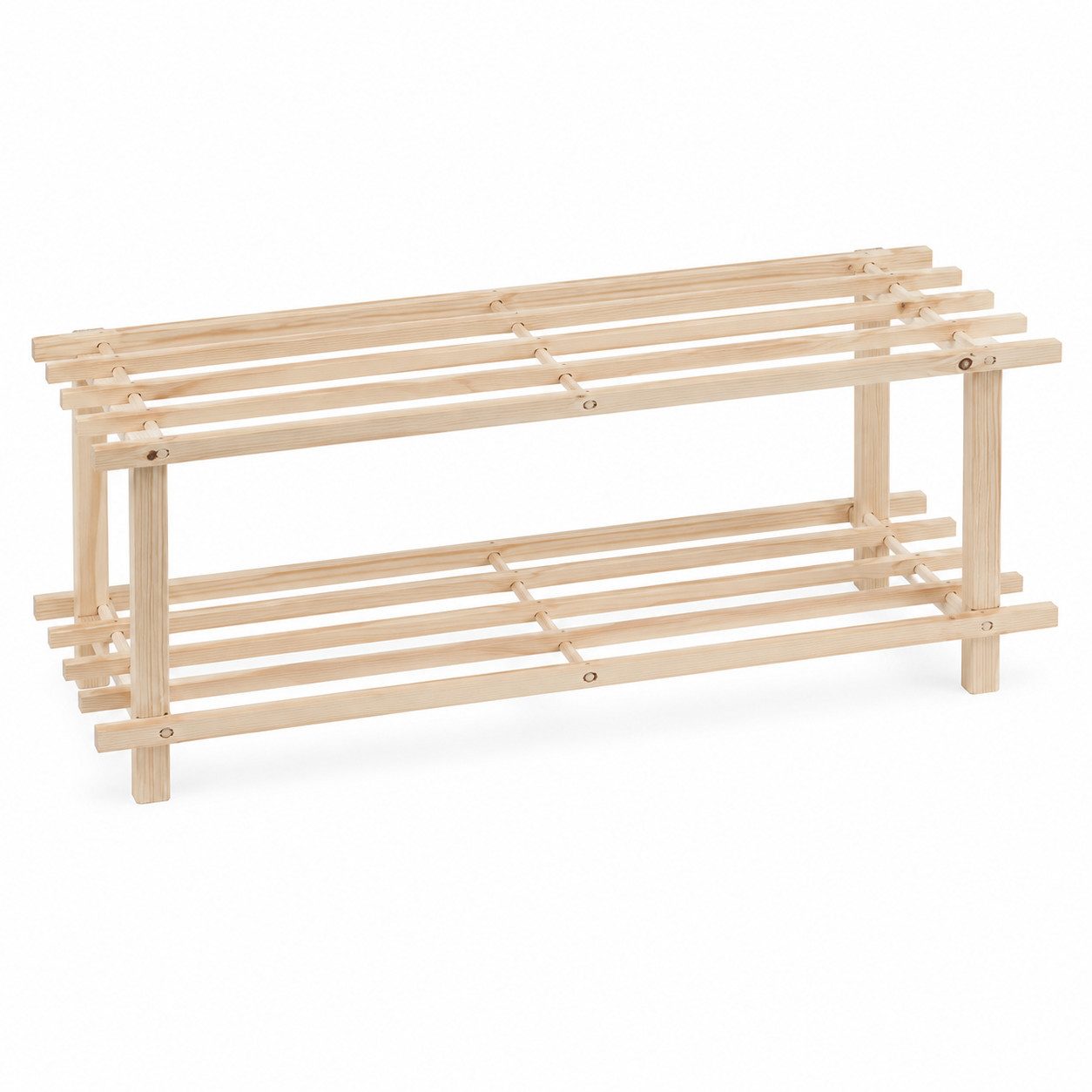 Testrut Schuhregal Schuhregal, Holz, 2 Ebenen, 1-tlg.