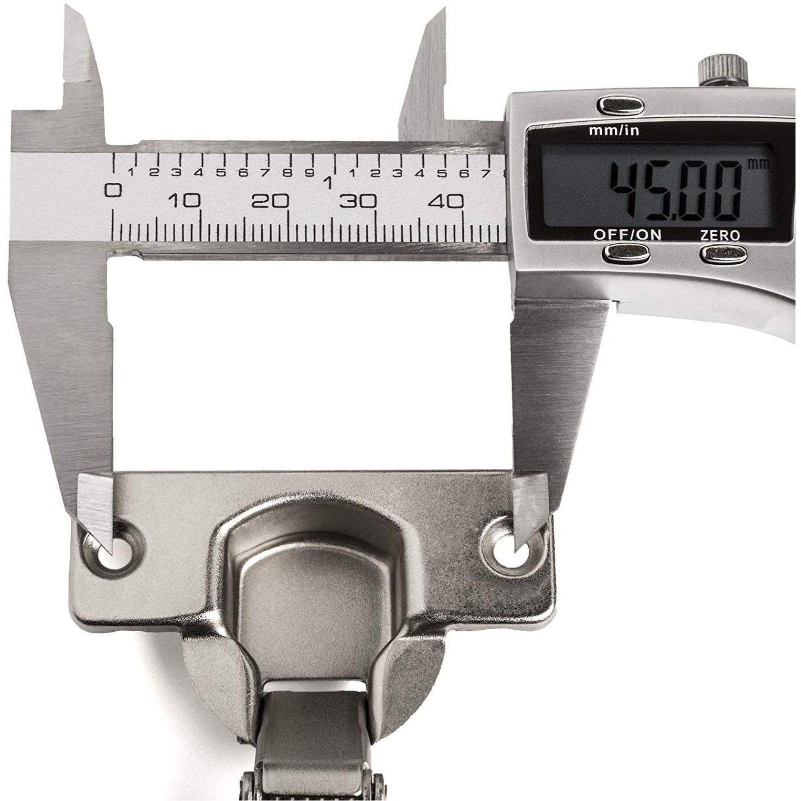 SO-TECH® Türbeschlag Weitwinkelscharniere 165° inkl. Montageplatte (1 St)
