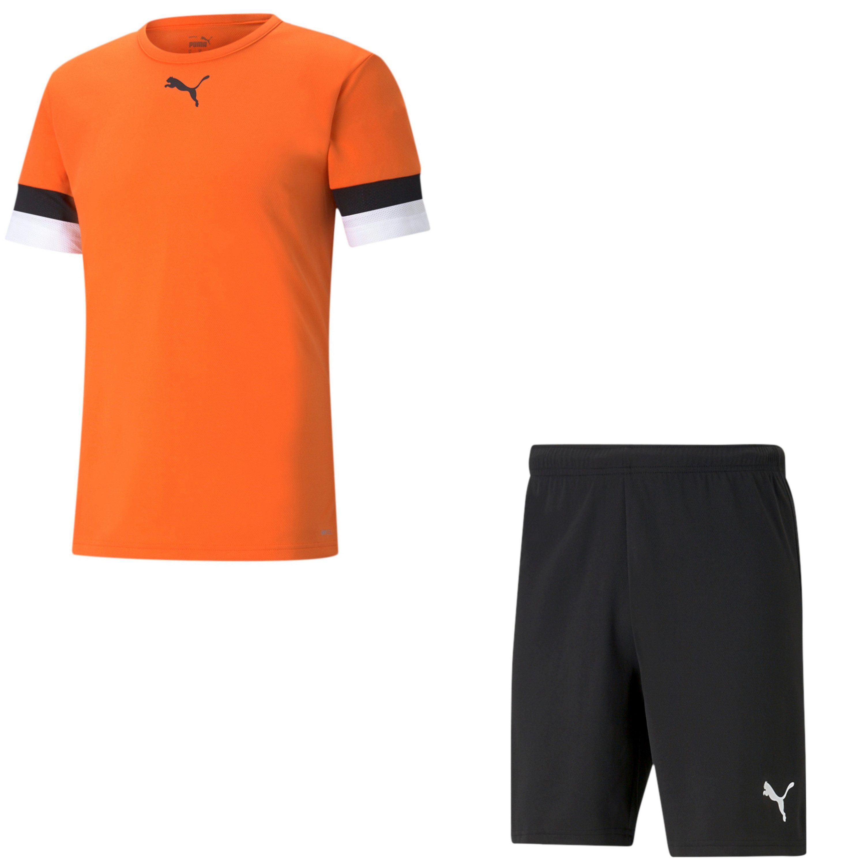 PUMA Fußballtrikot Puma Kinder Set Trikot+Hose teamRISE Jersey Jr 704938+704943
