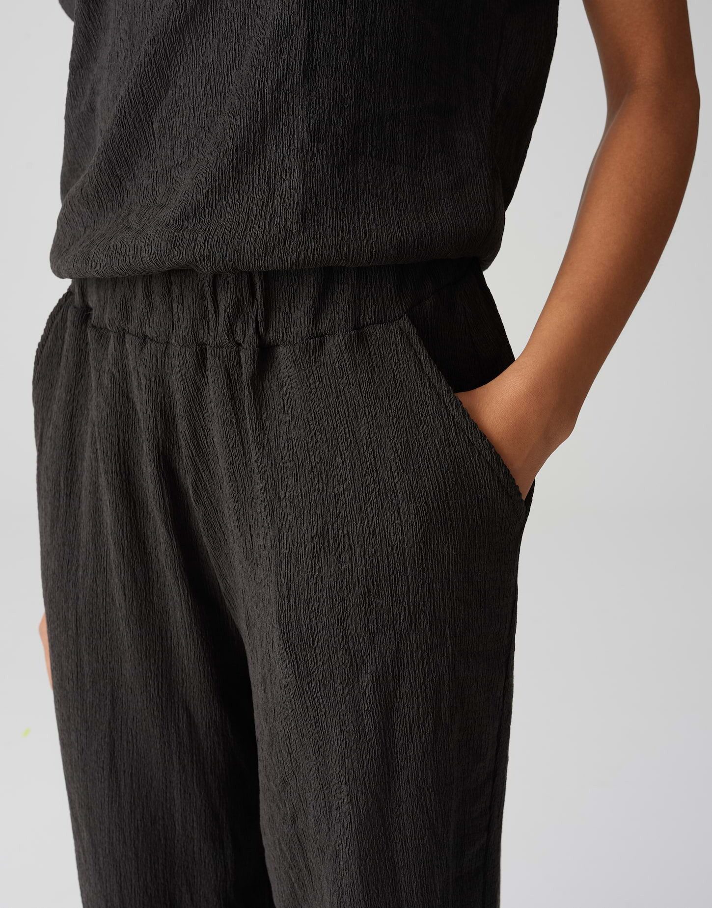 OPUS Jumpsuit MELTI Regular mit Struktur