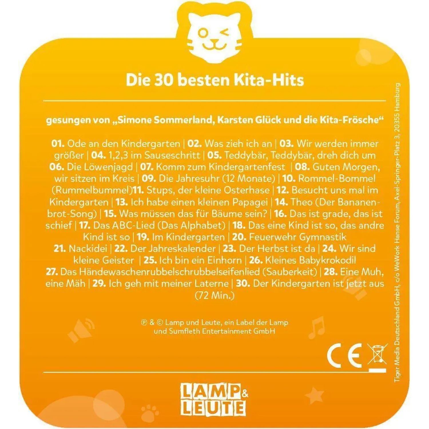 Tiger Media Deutschland GmbH Hörspiel tigercard - Die 30 Besten: Die 30 Besten Kita-Hits