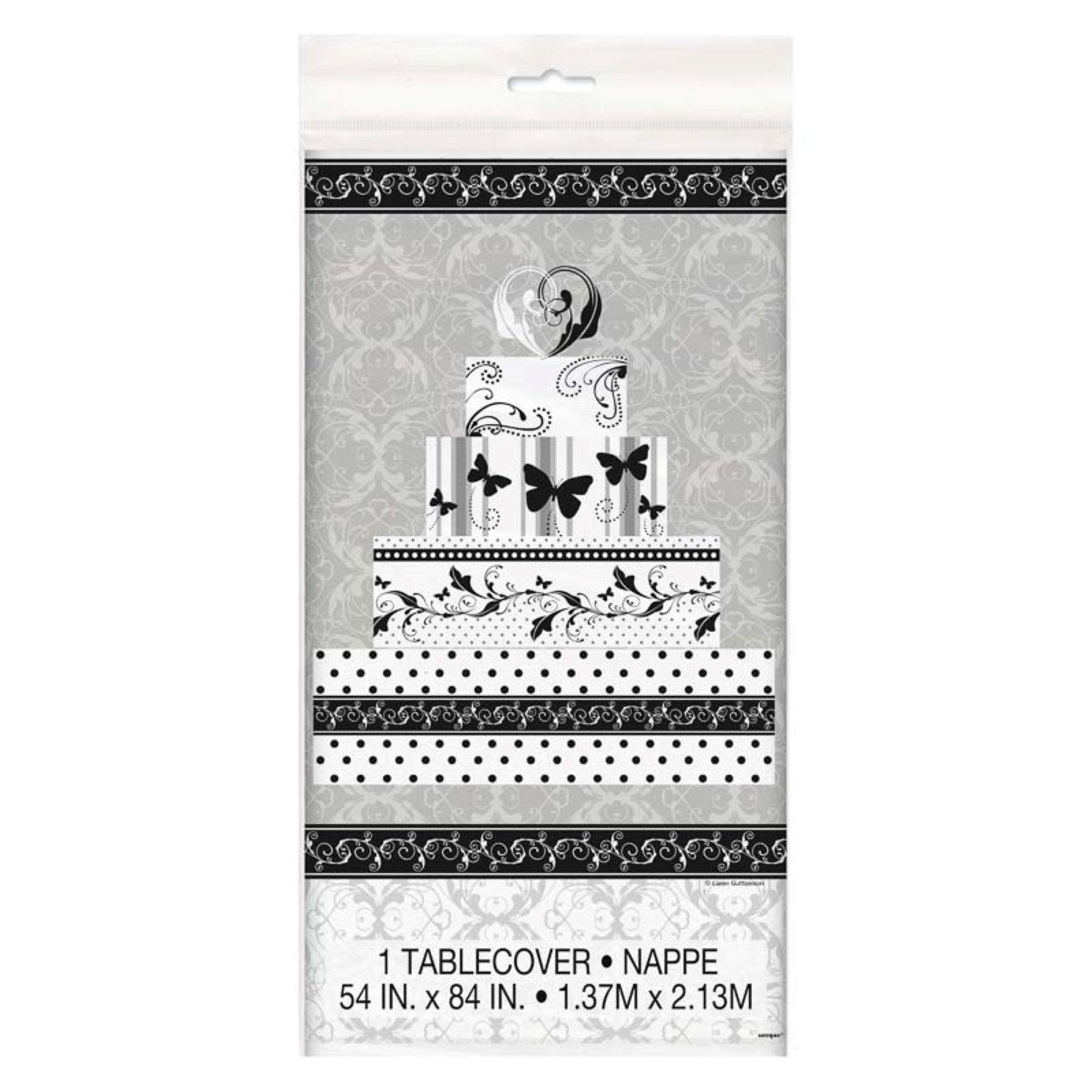 Unique Industries Inc. Tischdecke Tischdecke PVC Victorianische Hochzeit137x213cm