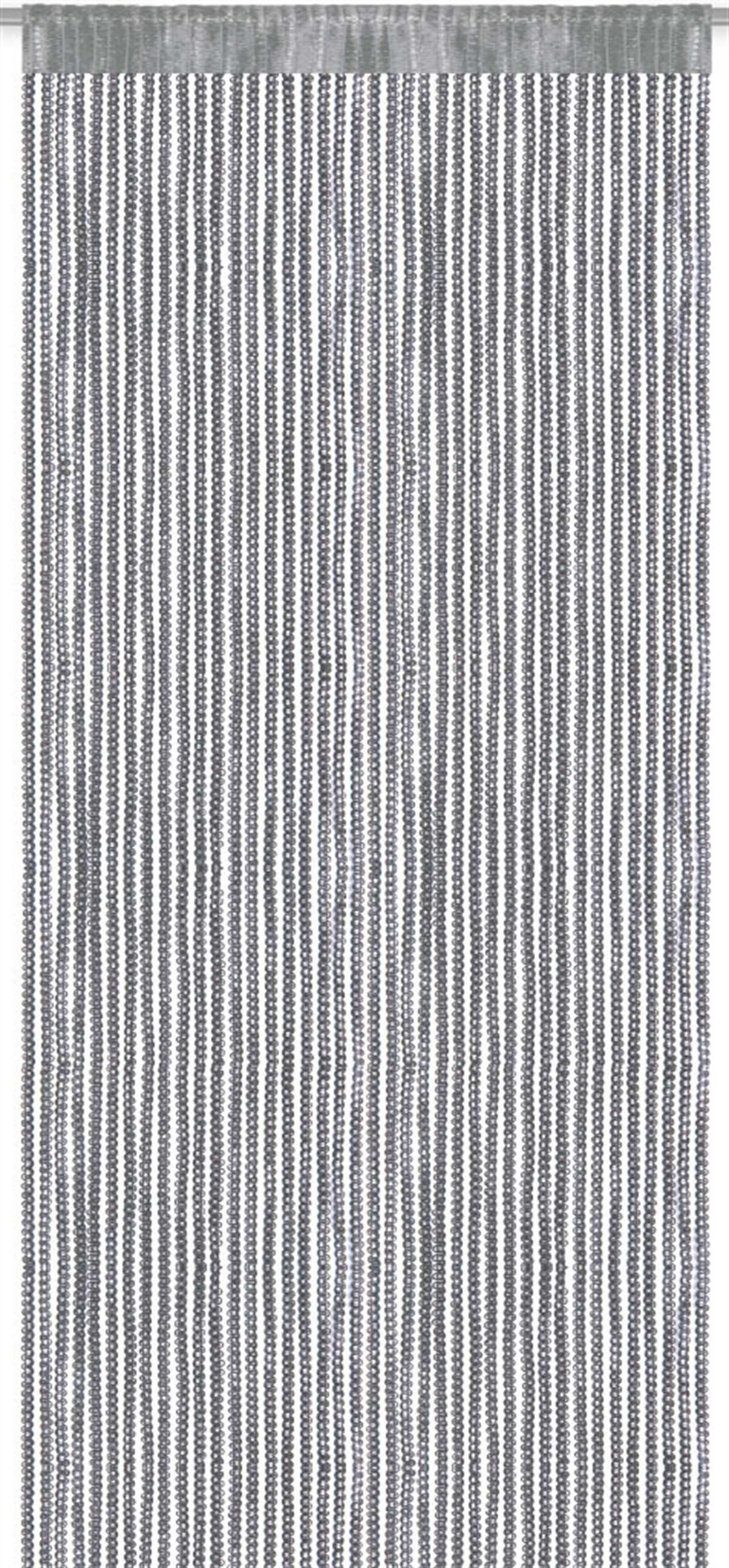 Arsvita Vorhang (1 St), Kräuselband, transparent, Fadengardine mit Stangendurchzug und Metallic-Streifen 140cm x250cm