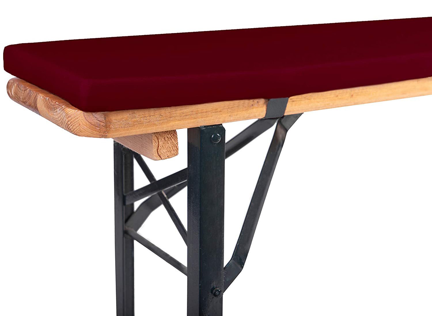 TexDeko Bankauflage mit Reißverschluss und Polsterung zum selber Aufziehen, (1 St), 220x25x2cm/4cm, Top Qualität