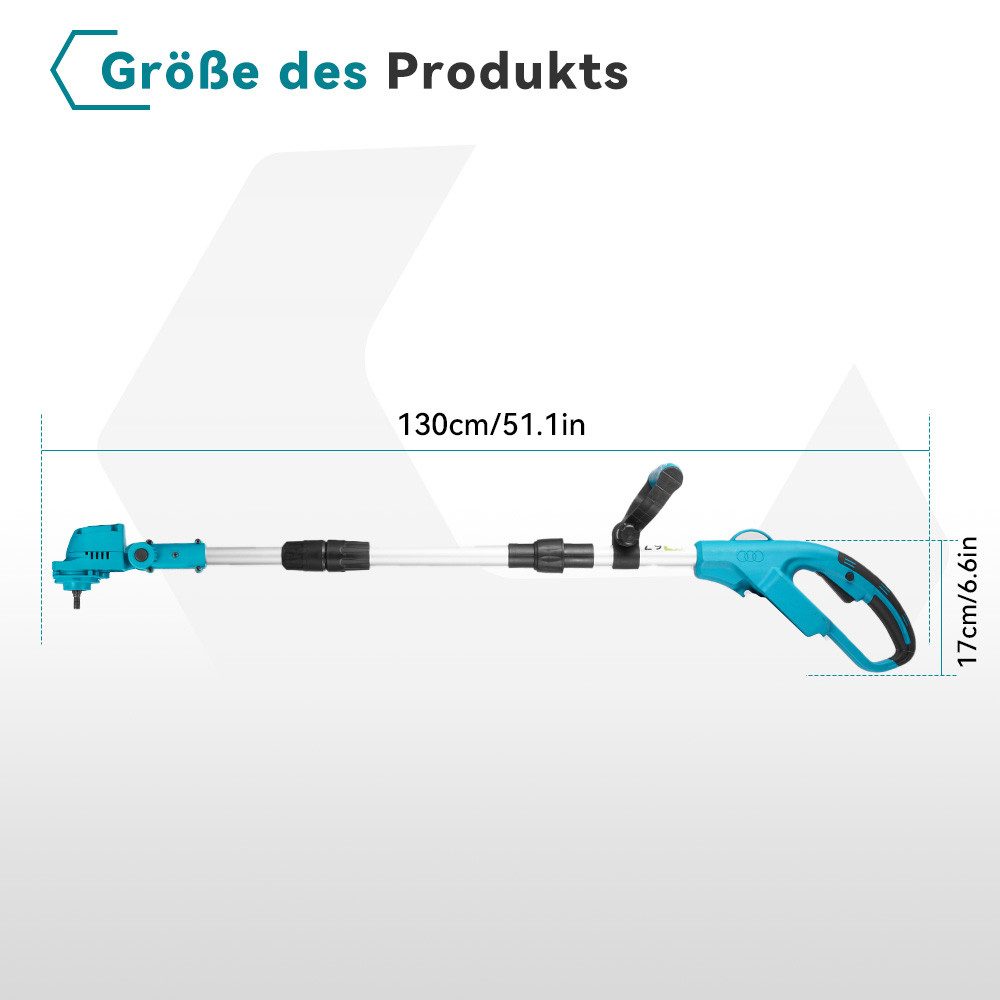 ONEVAN Akku-Rasentrimmer Bürstenlosen Elektrorasenmäher 23cm Schnittbreite, günstig online kaufen