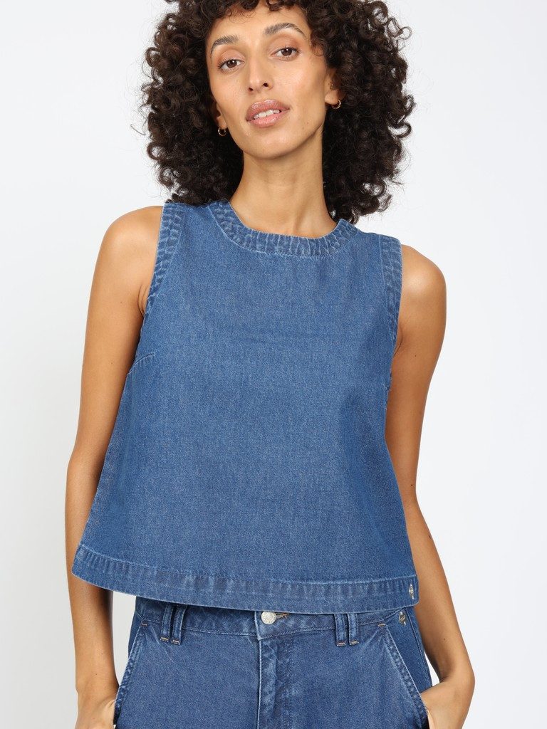 GANG Sweatshorts 94ANINNA h-line fit DEEP MIDBLUE