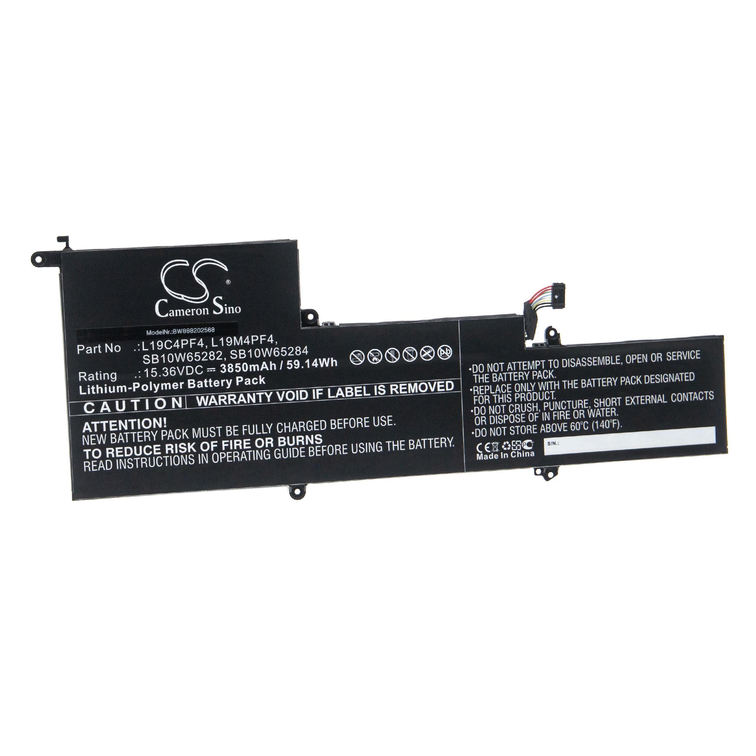 vhbw Ersatz SB10W65284 V) für mAh für Laptop-Akku Li-Polymer (15,36 3850 Lenovo