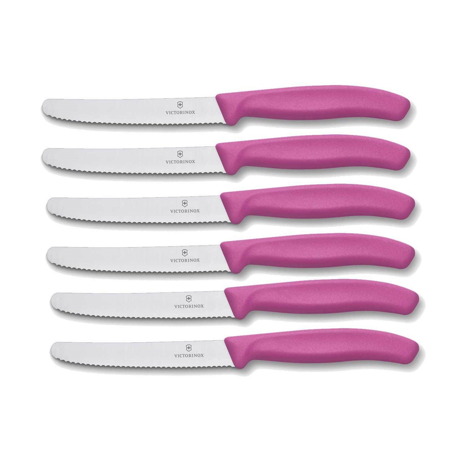Victorinox Messer-Set Brötchenmesser Tomatenmesser 6-teilig (6-tlg., 6x Messer), Messerset