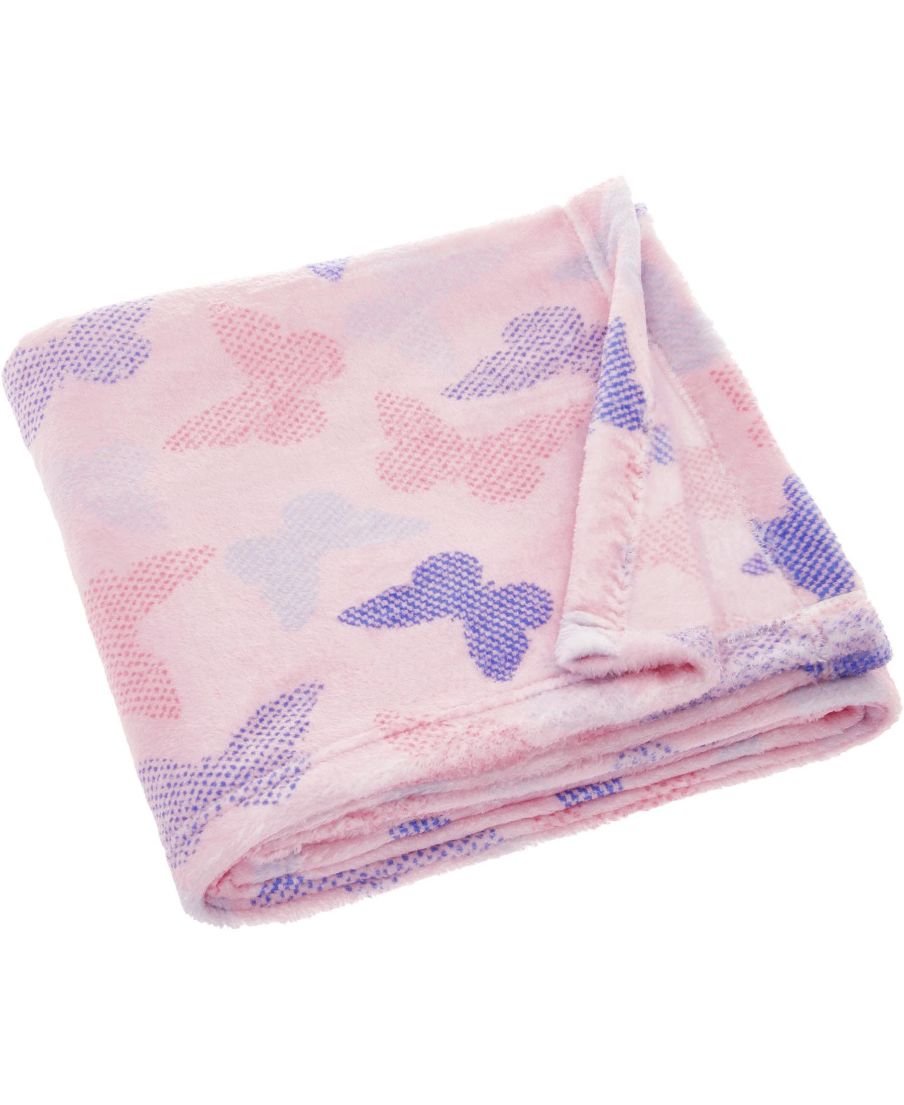 Babydecke Fleece-Decke Schmetterlinge
