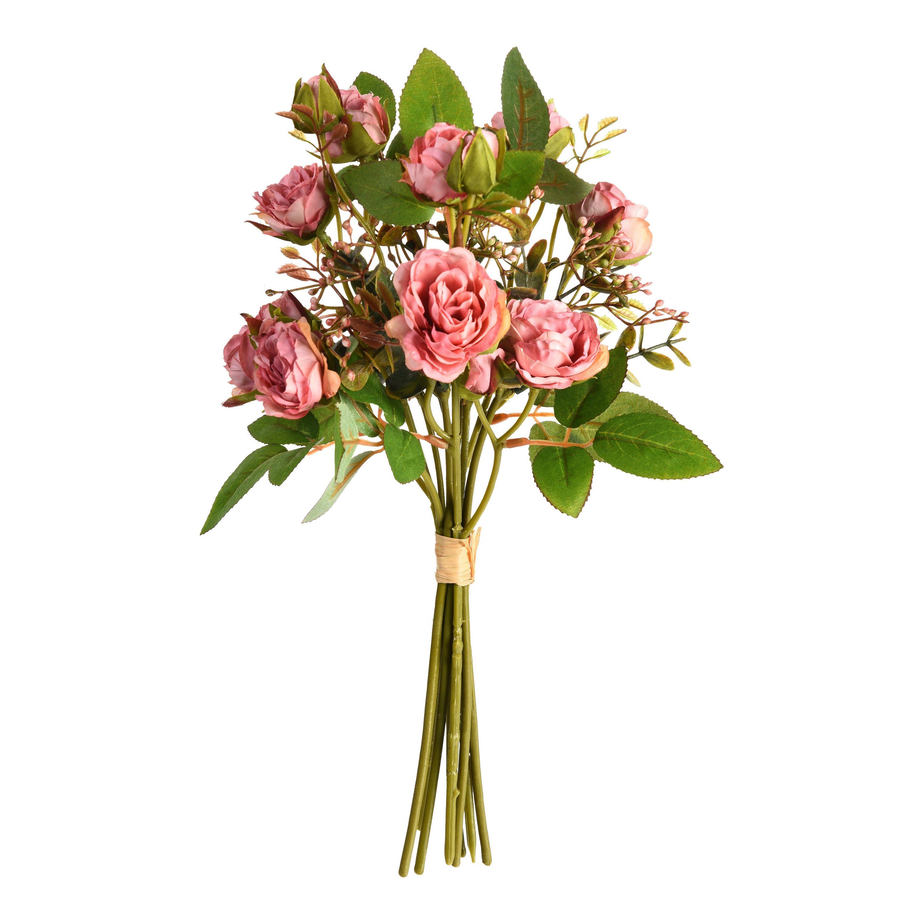 Kunstblumenstrauß Kunstblume Rosen, Depot Rosa