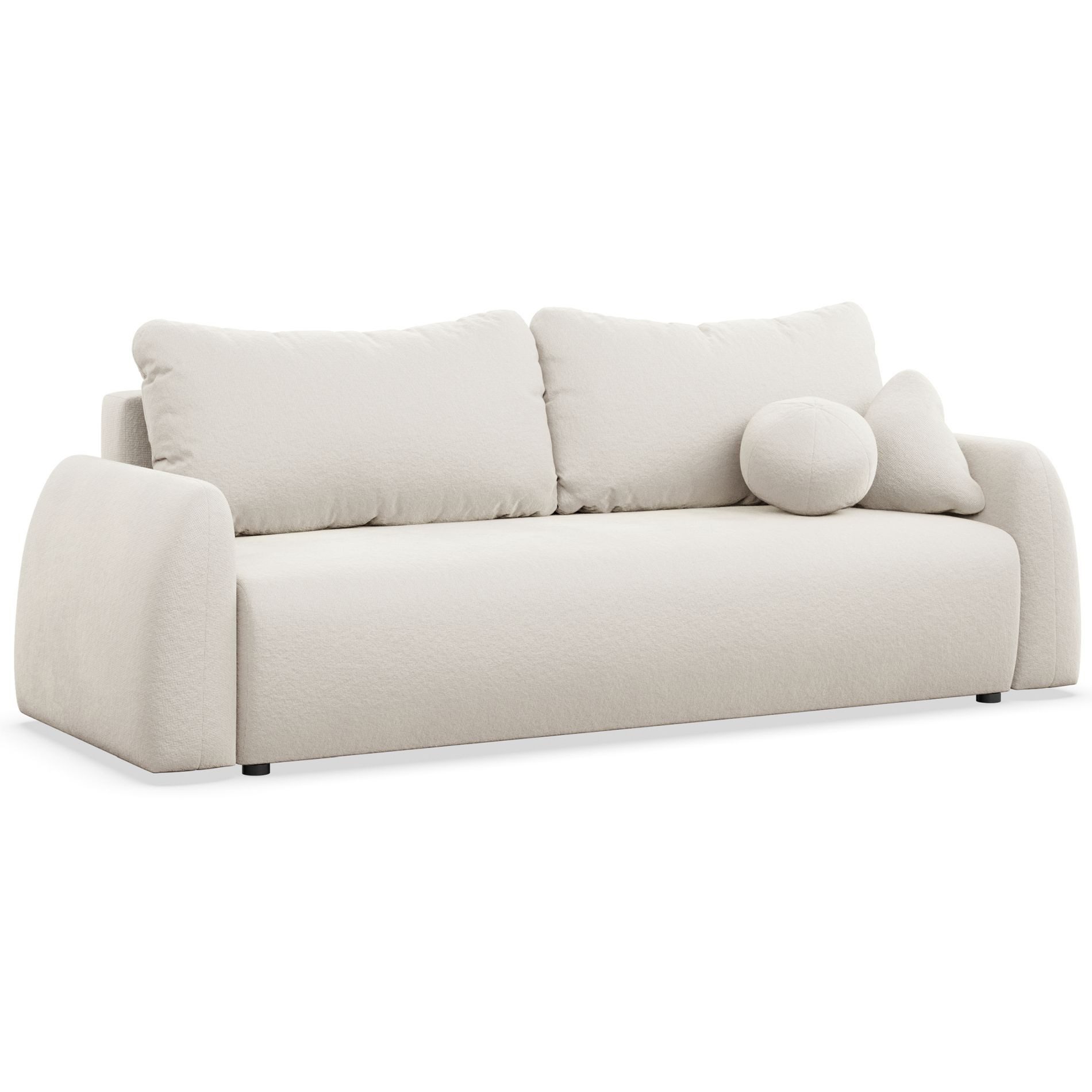 Selsey Schlafsofa NUBELLE, 3-Sitzer Schlafsofa mit Bettkasten & Chenille-Bezug, 244 cm
