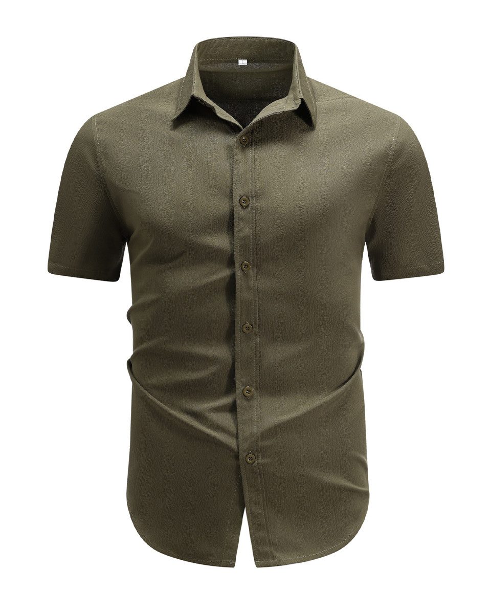 Allthemen Kurzarmhemd Regular Fit leichtes Freizeithemd günstig online kaufen