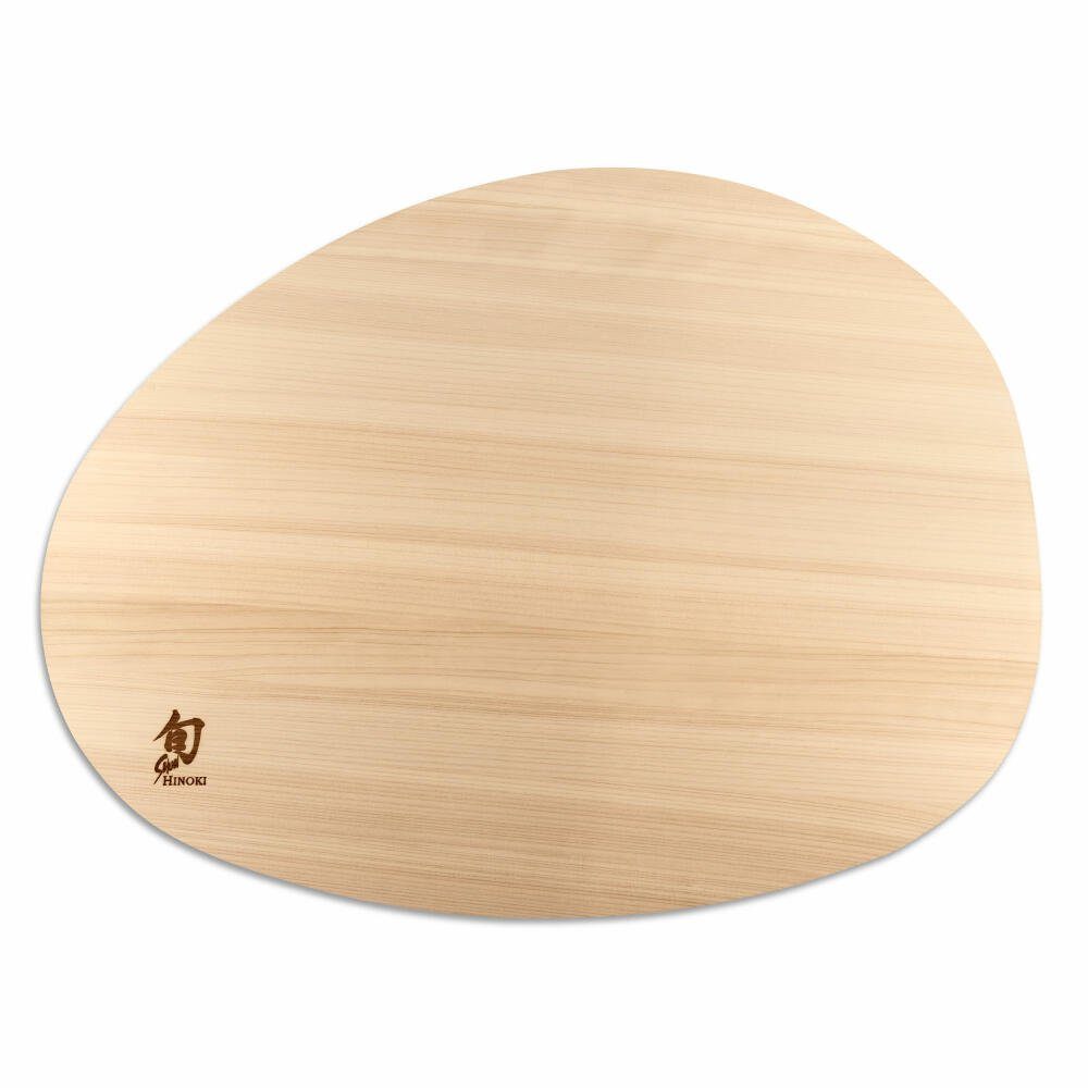 KAI Schneidebrett Shun Hinoki oval L, DM-0813, Hinoki-Holz