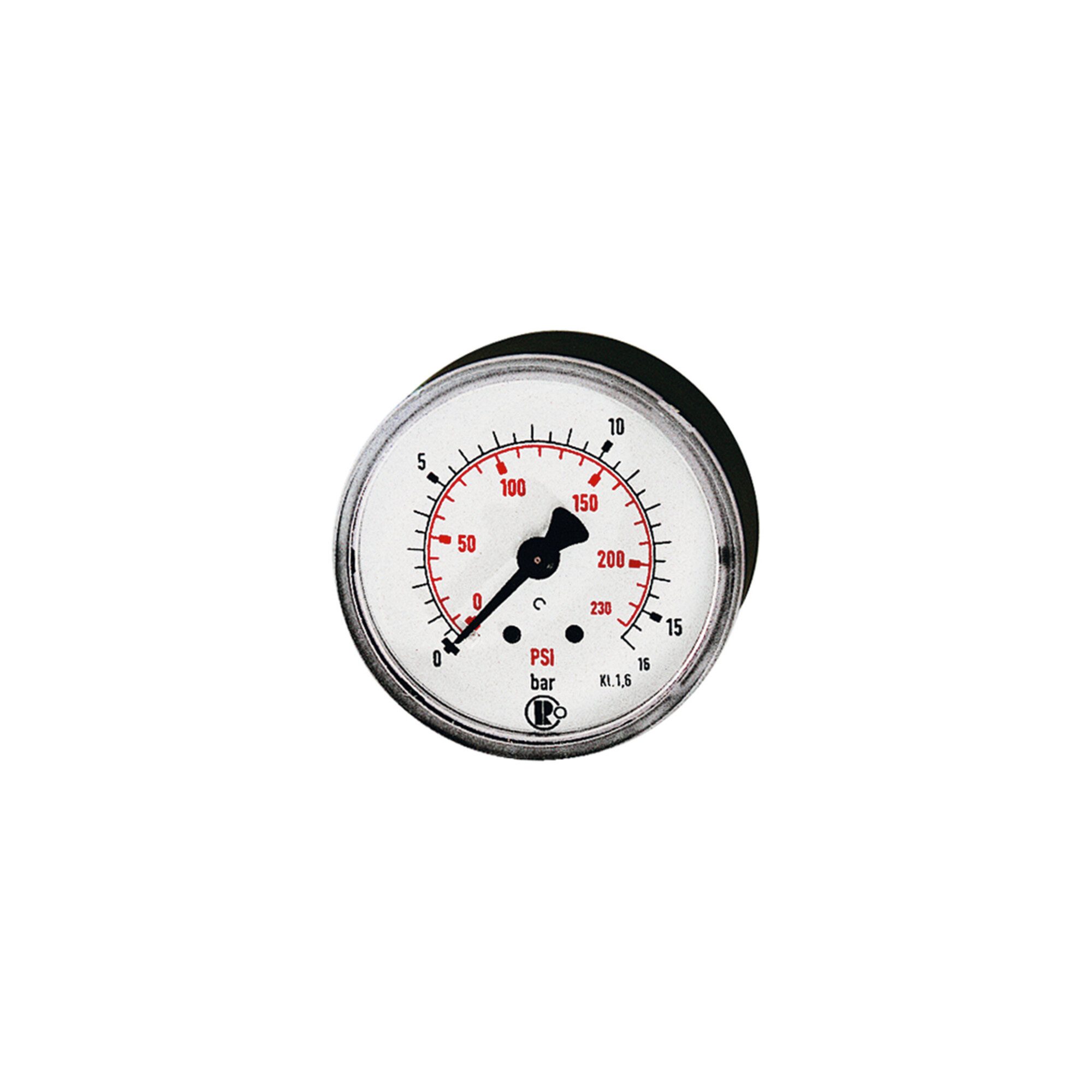 RIEGLER Reifenfüllmessgerät Riegler Standardmano, Kunststoff, G 1/4 hinten, 0 - 6,0 bar/87 psi, Ã˜