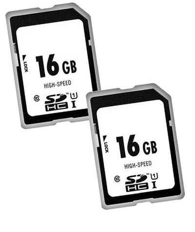 Photo Porst 2 x 1A PHOTO PORST High-Speed 16 GB SDHC-Karte Speicherkarte (16 GB GB)