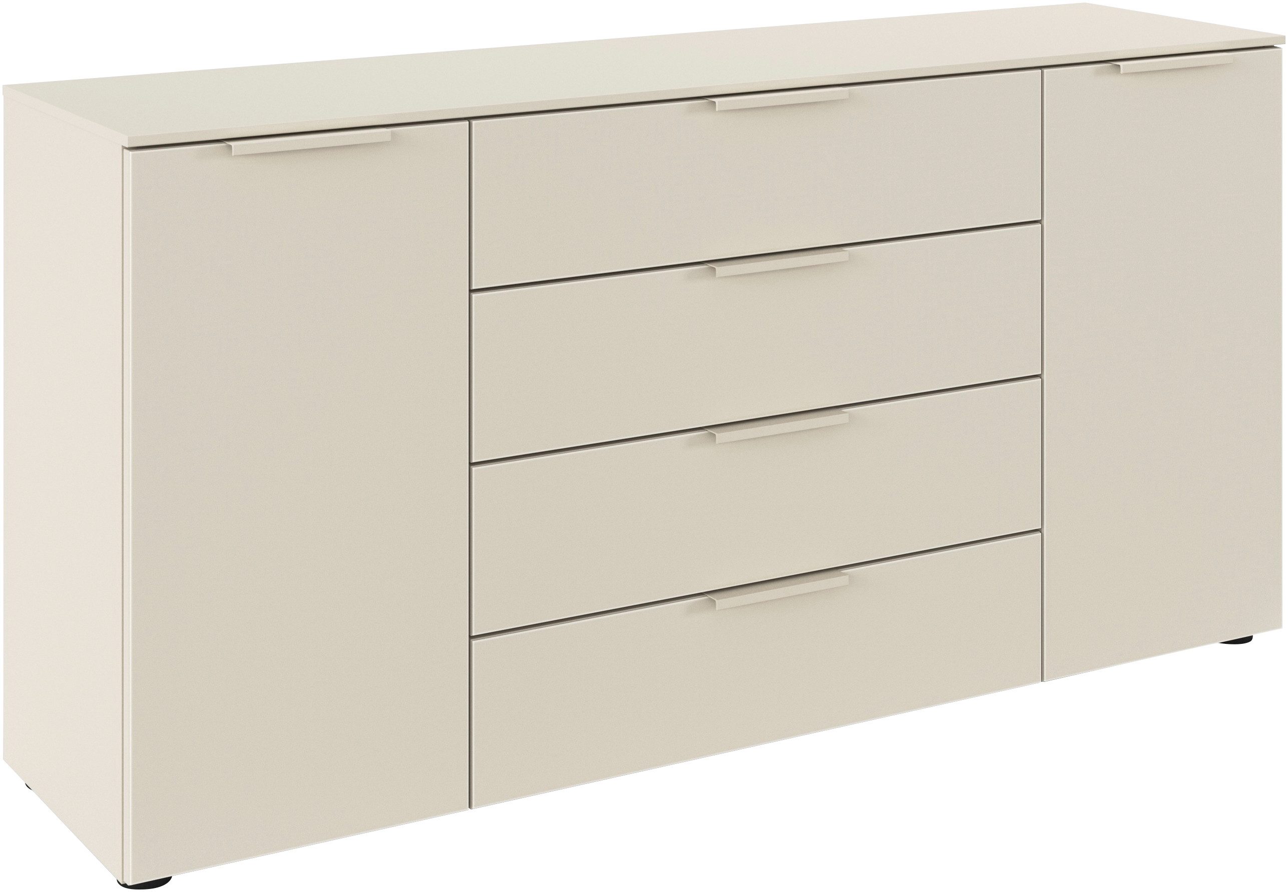 LeGer Home by Lena Gercke Kommode Kommode Sideboard Schubladenkommode SERINA eleganter Eyecatcher (inkl. SOFT-CLOSE-FUNKTION), mit 4 Schubkästen und 2 Türen sowie Metallgriffen MADE IN GERMANY